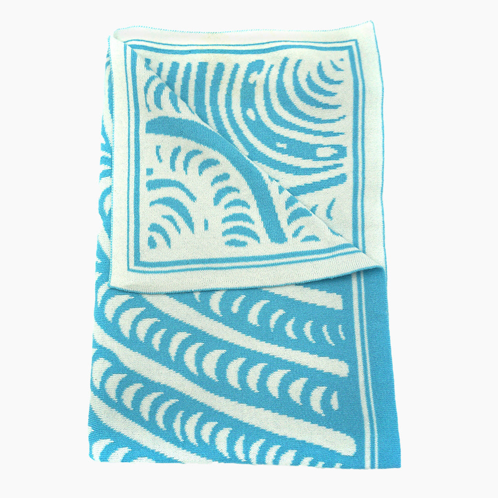 Cynthia Burke Baby Blanket - Blue