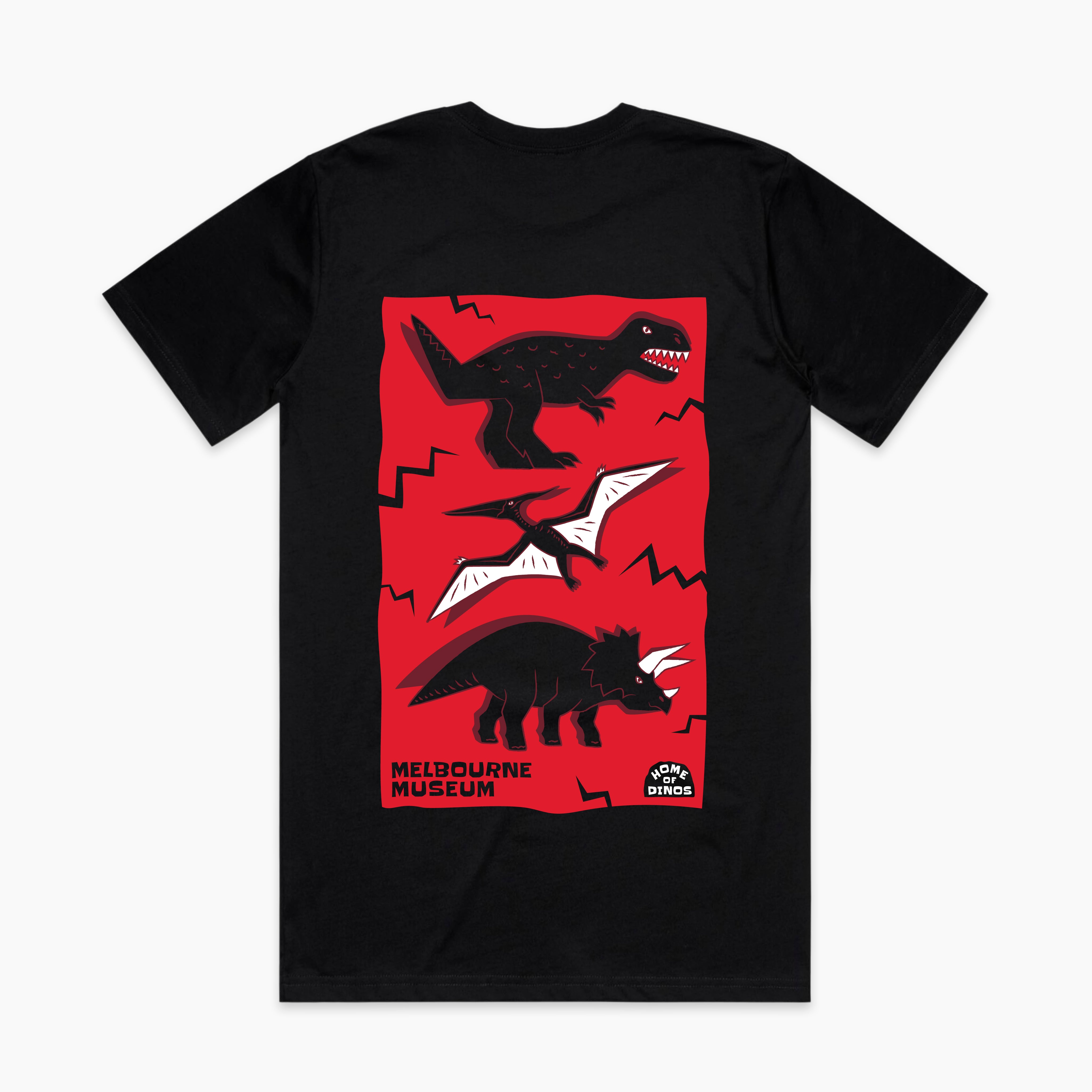 Home of Dinos Black Tee