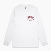 Home of Dinos White and Red Dino Long Sleeve Tee