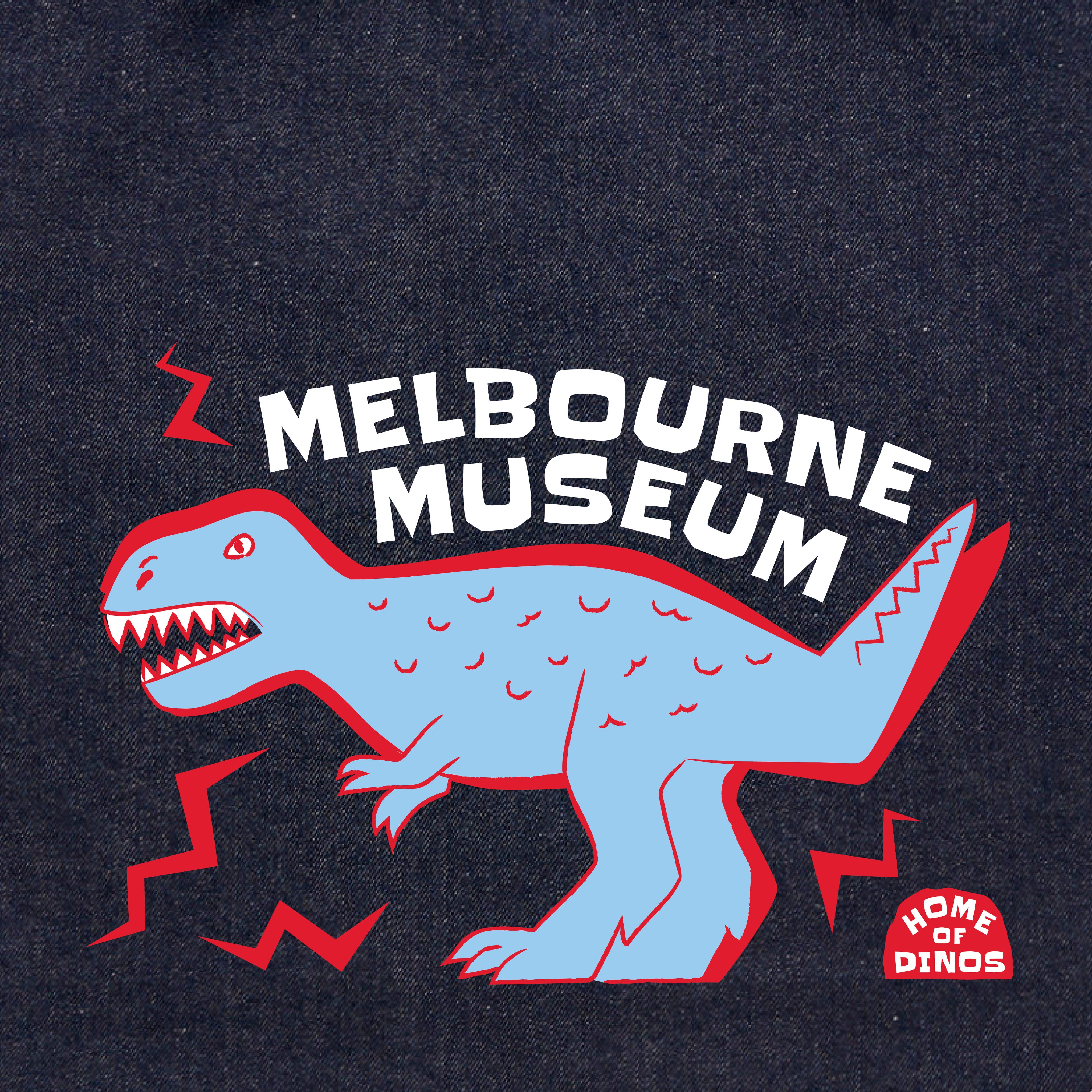 Home of Dinos Denim Tote Bag