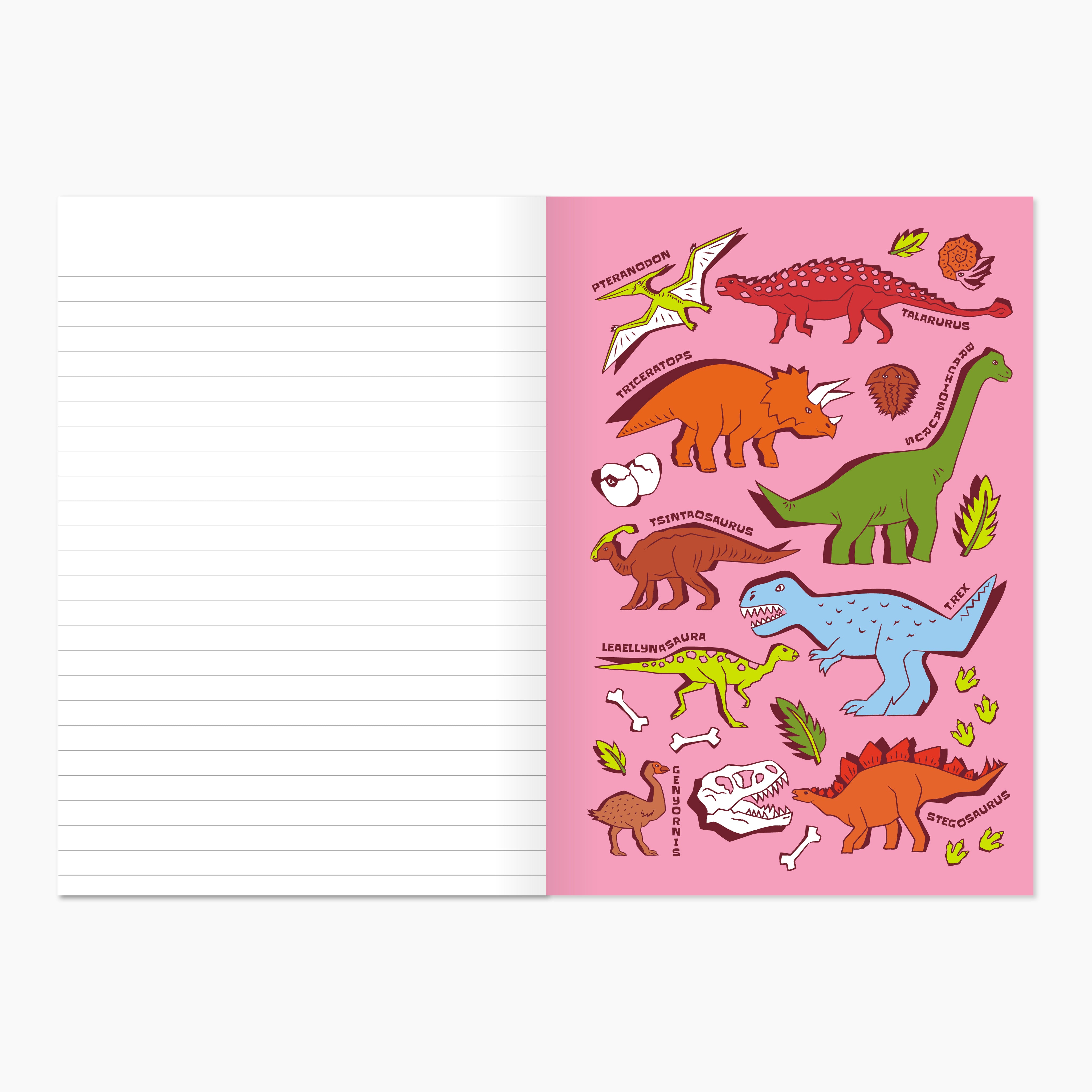 Home of Dinos Softcover Notebook