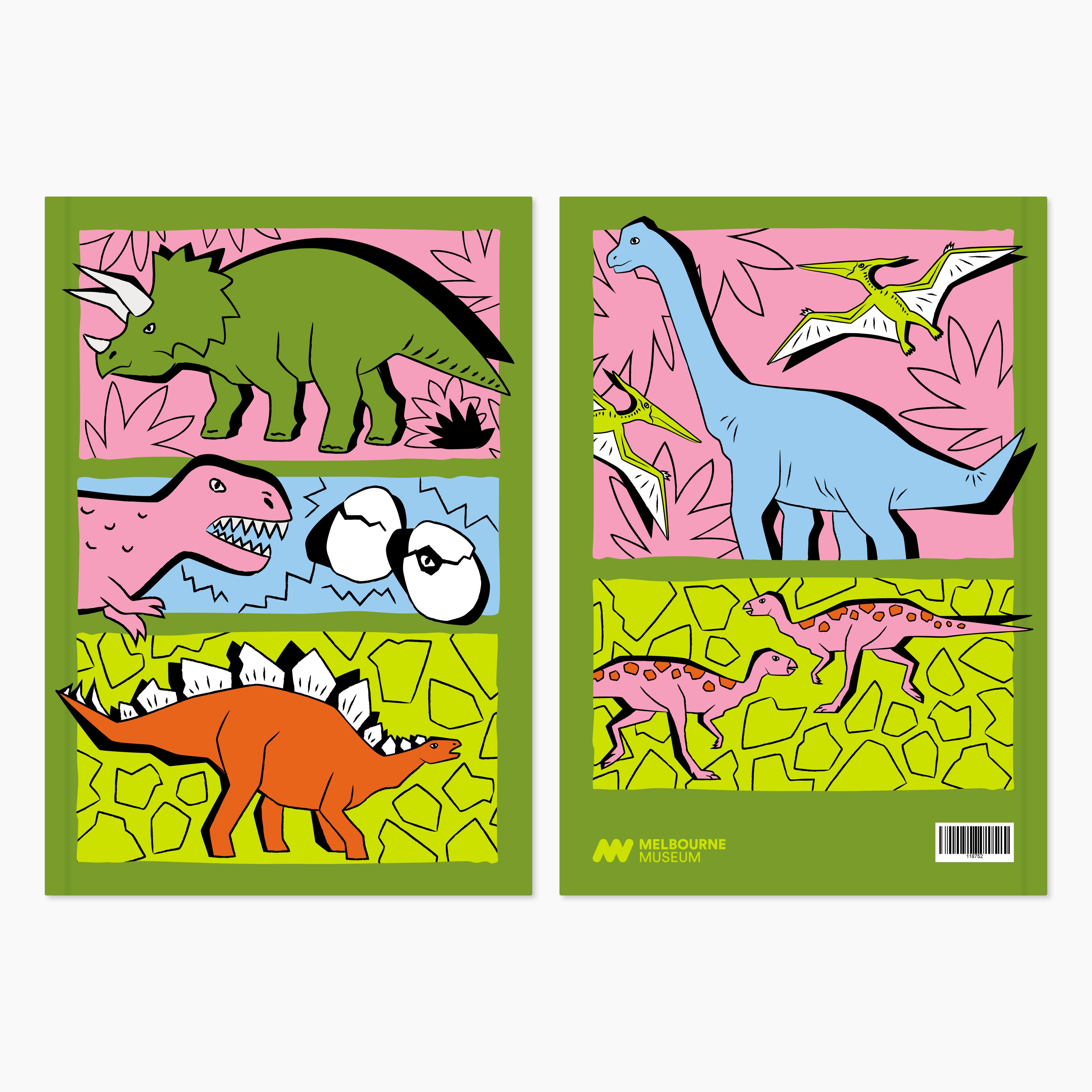 Home of Dinos Softcover Notebook