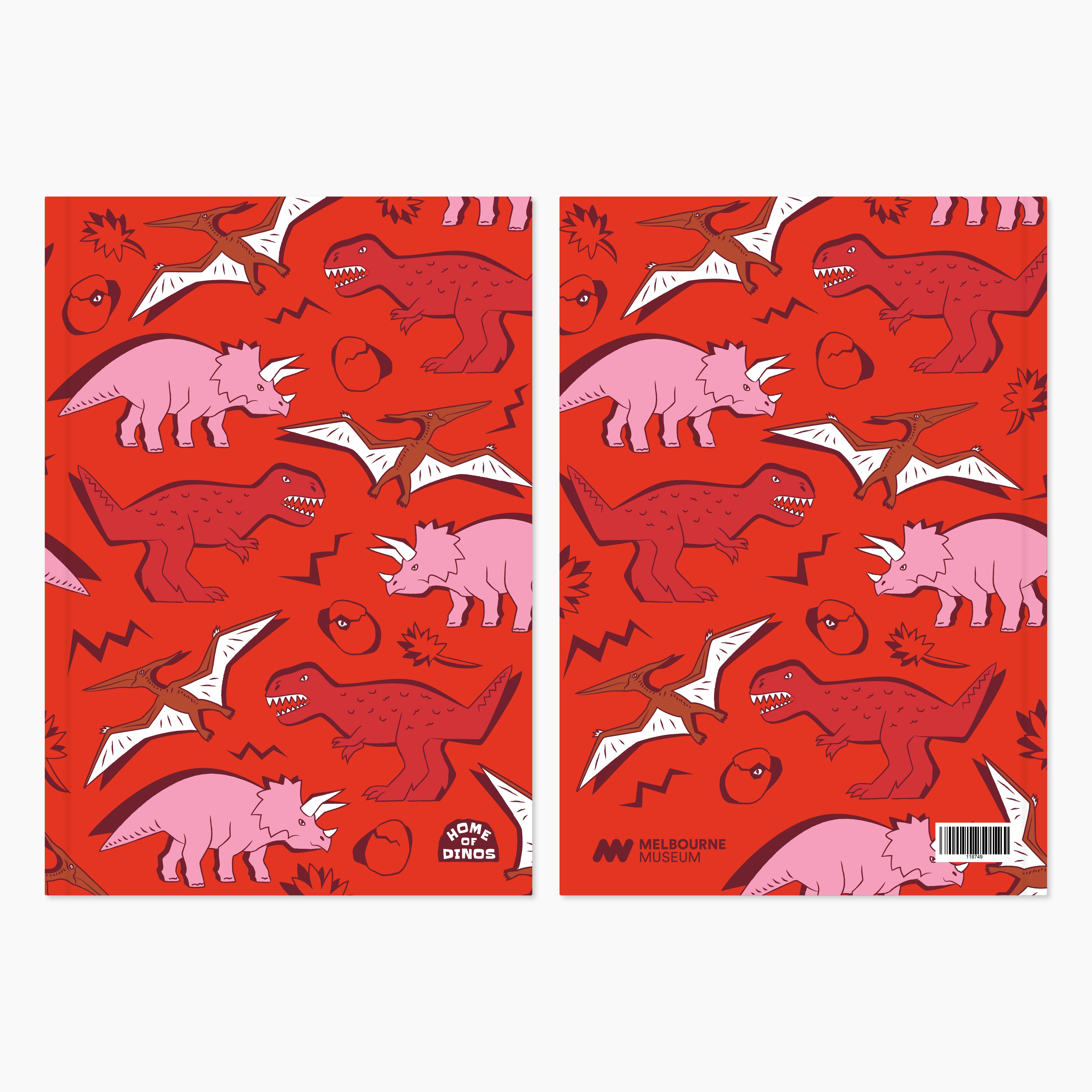Home of Dinos Softcover Notebook
