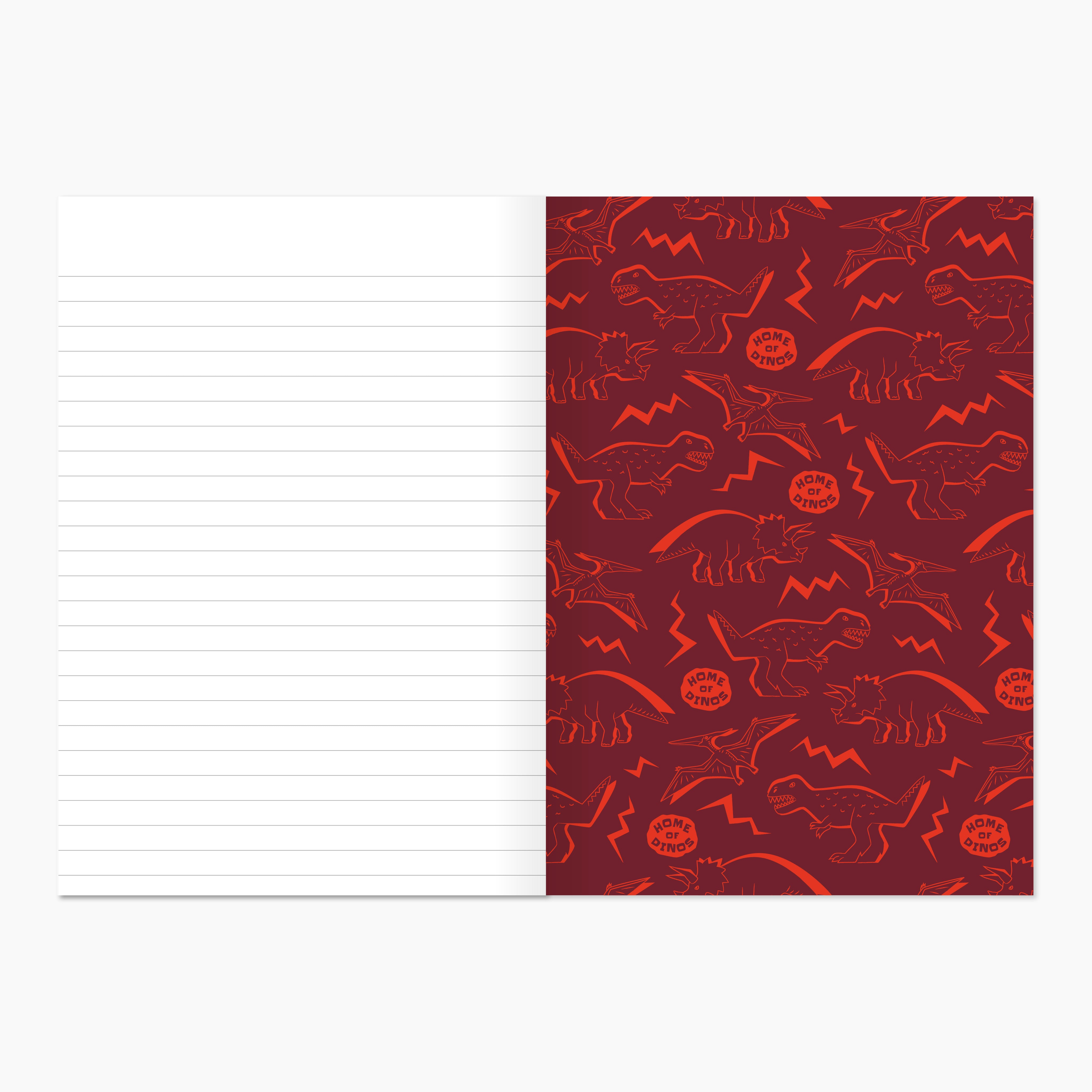 Home of Dinos Softcover Notebook