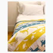 Cedric Varcoe Baby Blanket - Yellow Animals