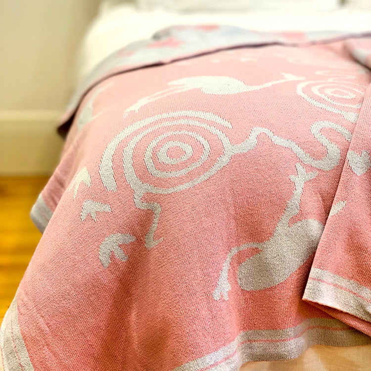 Cedric Varcoe Baby Blanket - Pink Emu