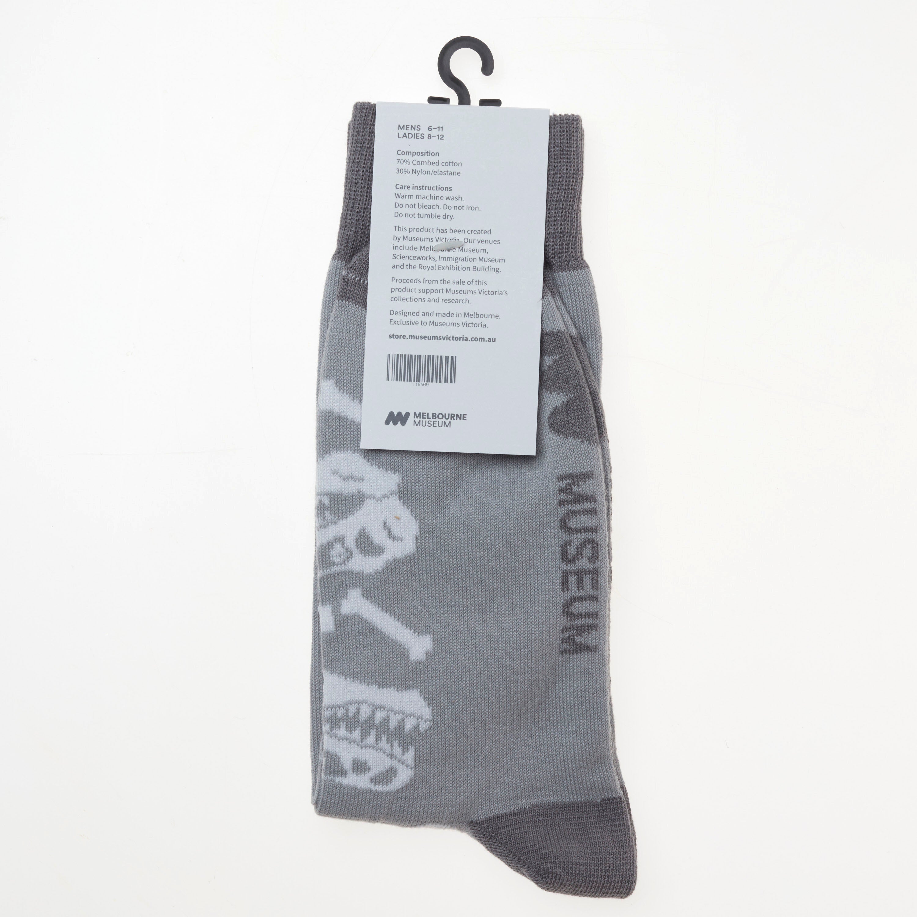 Home of Dinos Grey Socks