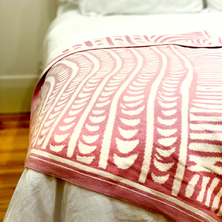 Cynthia Burke Baby Blanket - Pink