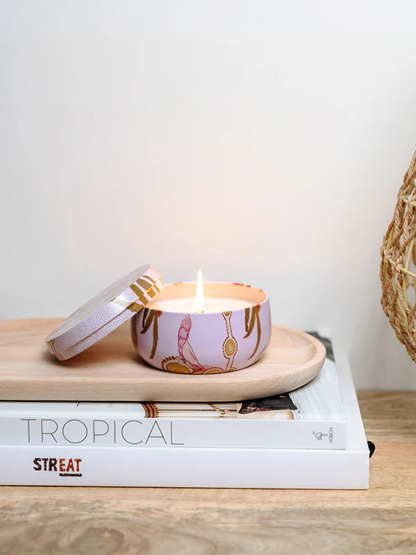 Sweet Pea & Rose Myrtle Candle Tin
