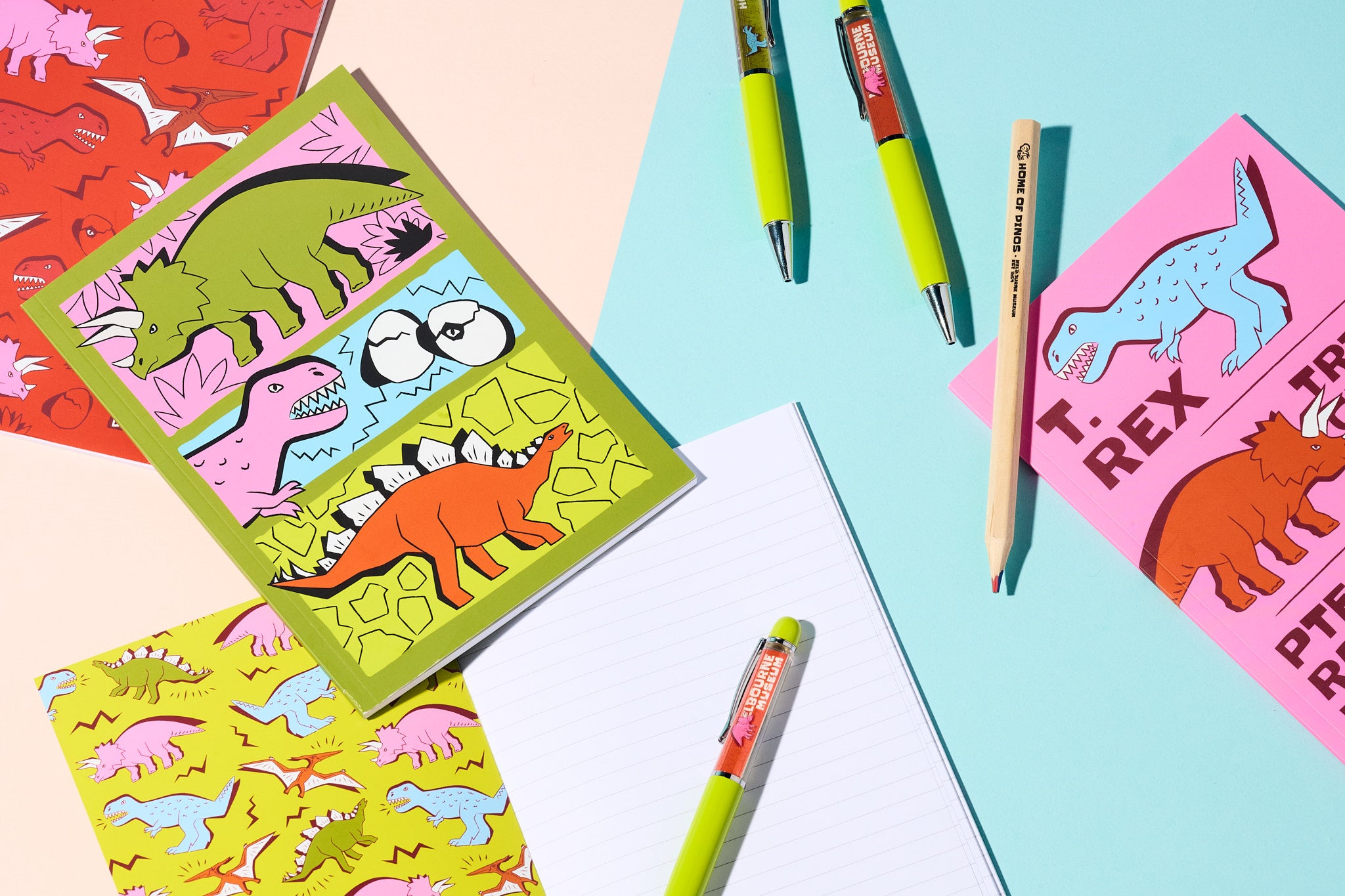 Home of Dinos Softcover Notebook