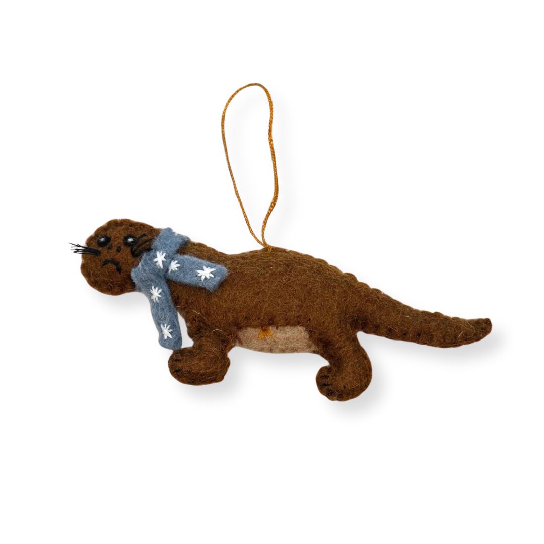 Sad Otter Ornament