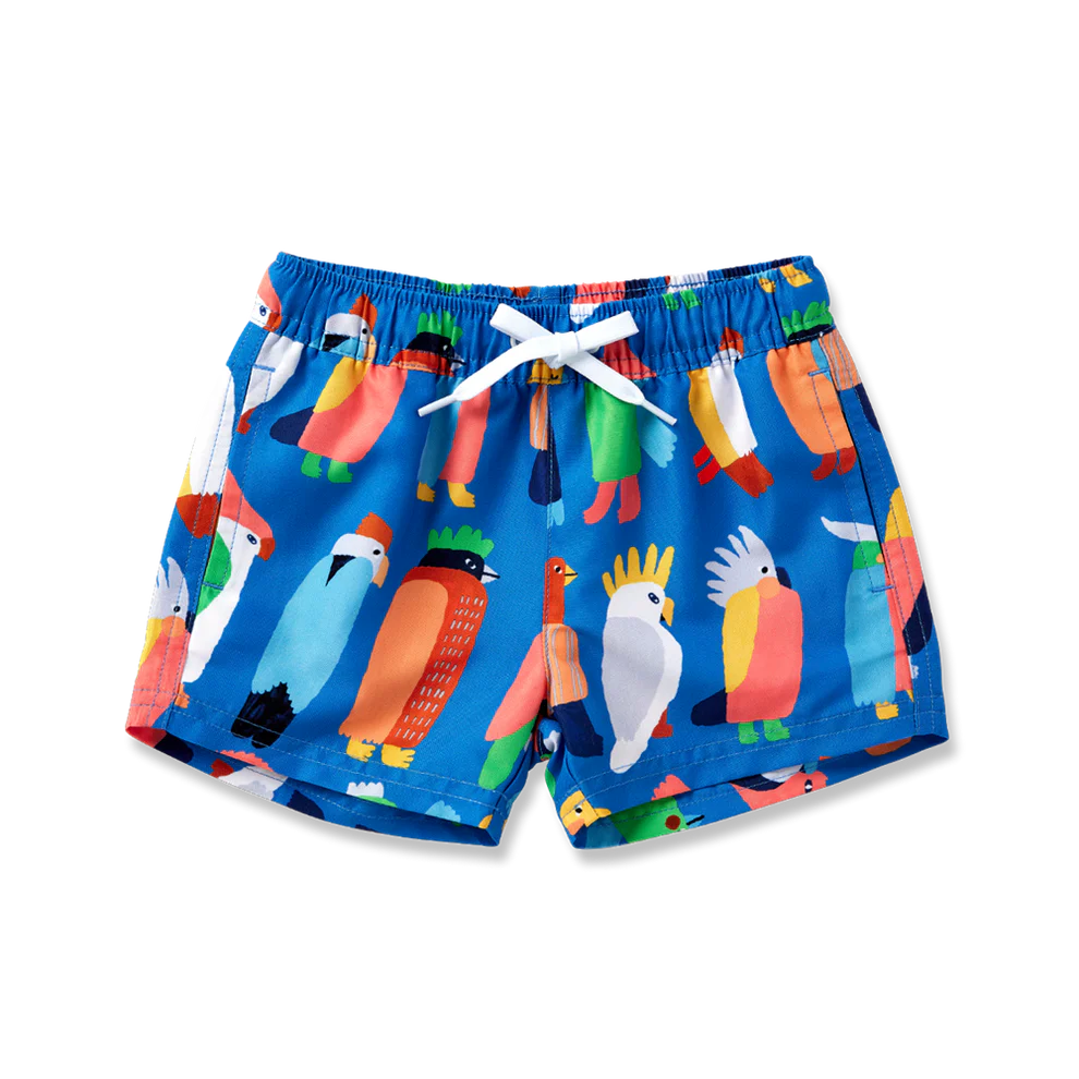 Flamin' Galah Blue Boardshorts