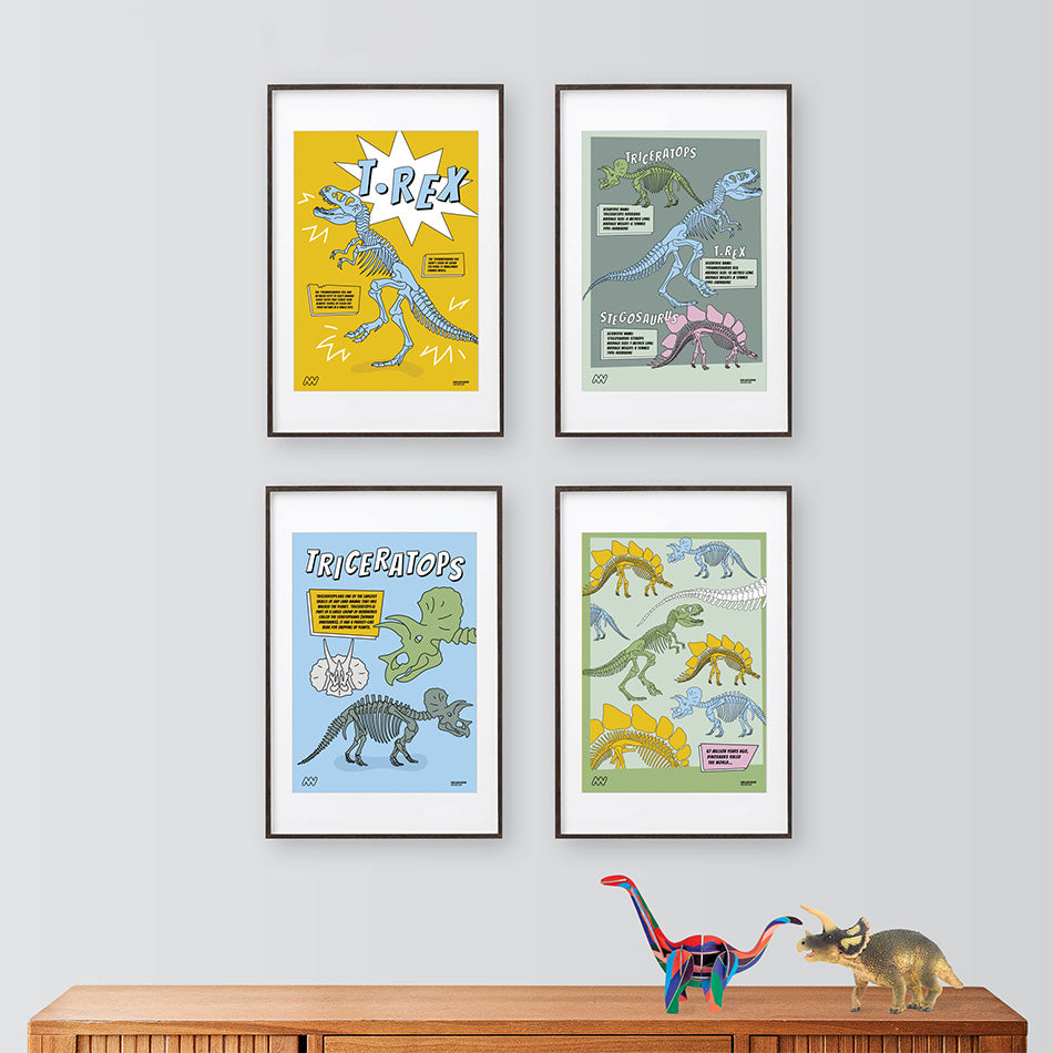 A4 Dino Facts Poster Pack