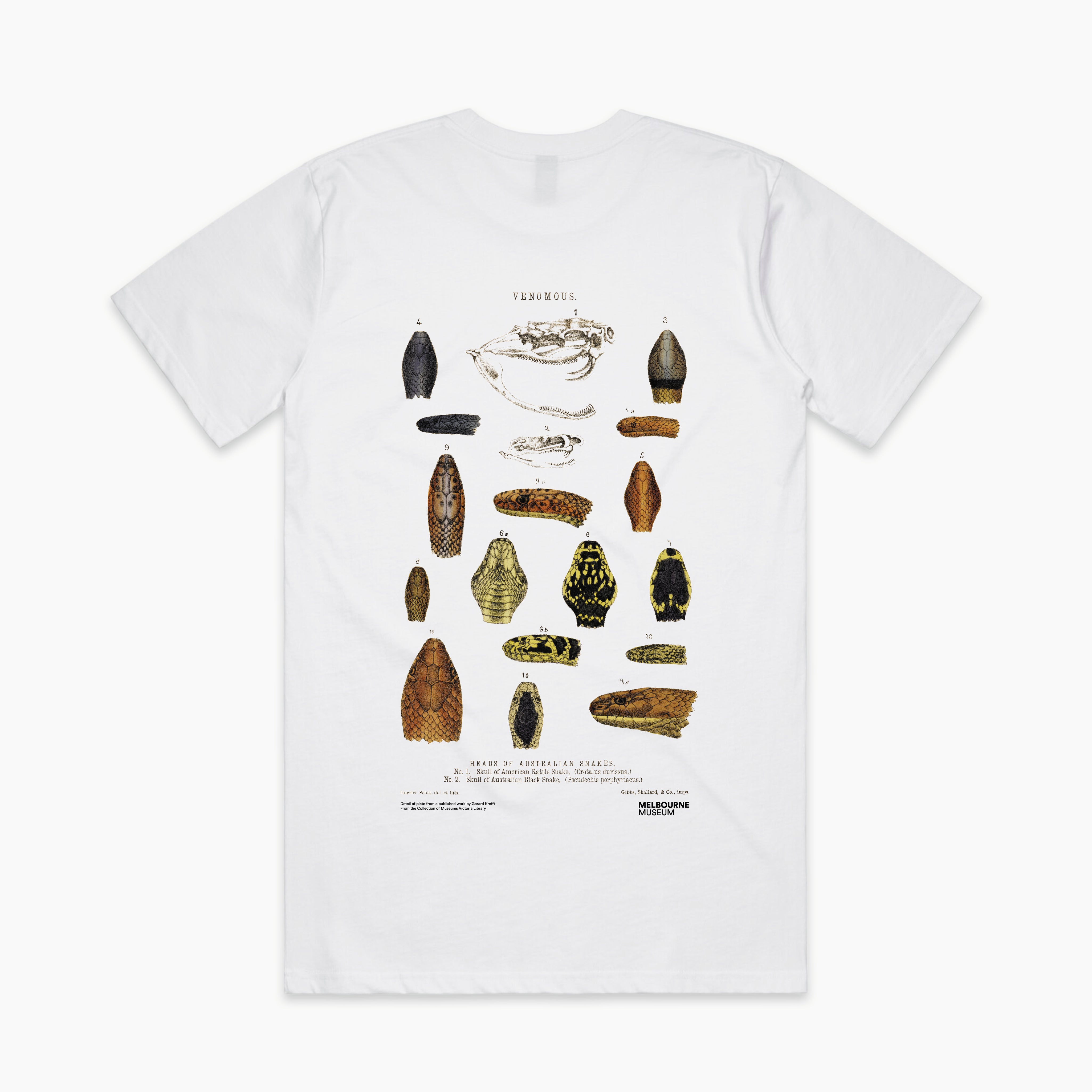 Snake Heads Adults Tee