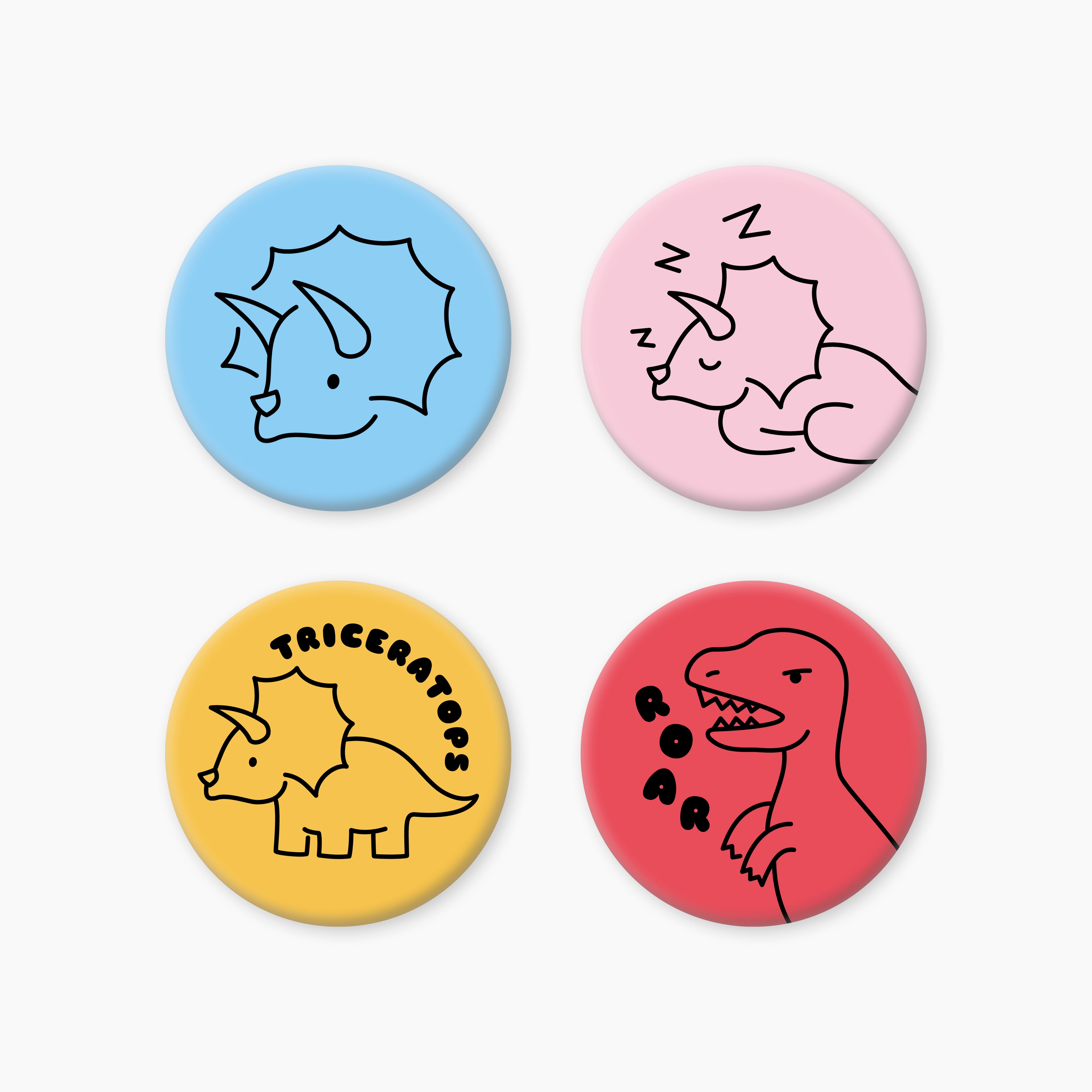Dinosaur Button Badge
