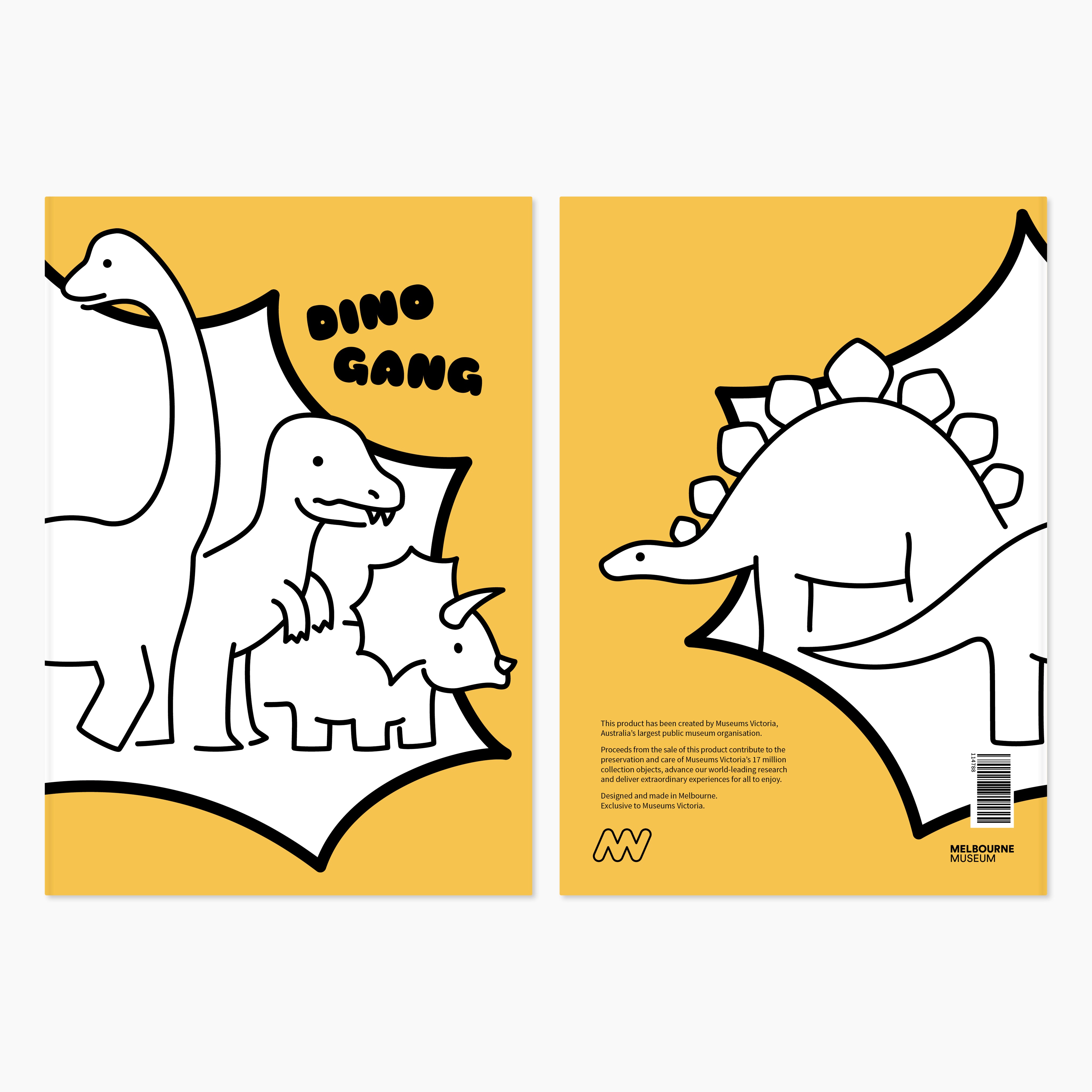 Melbourne Museum Dinosaur Kids Softcover Notebook