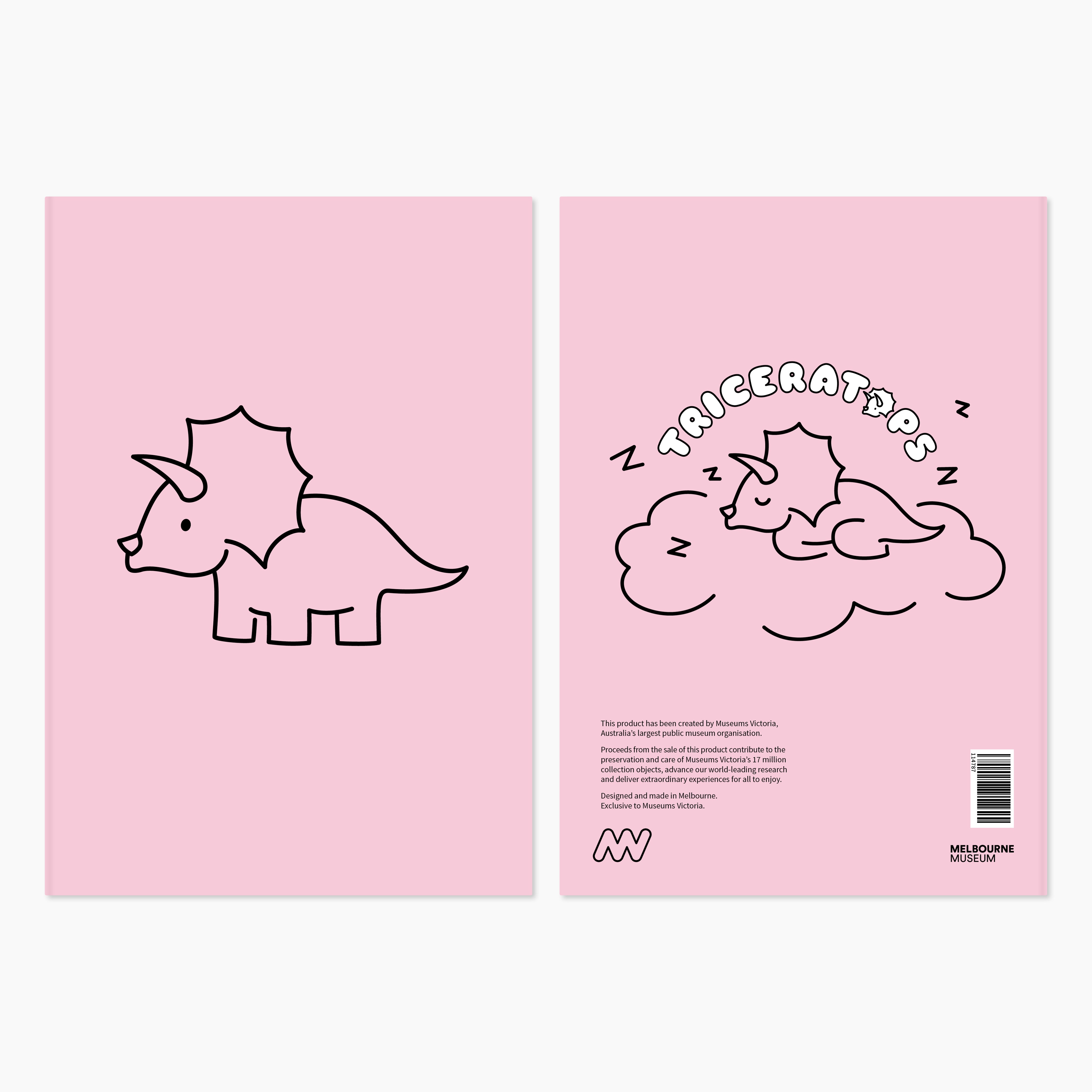 Melbourne Museum Dinosaur Kids Softcover Notebook