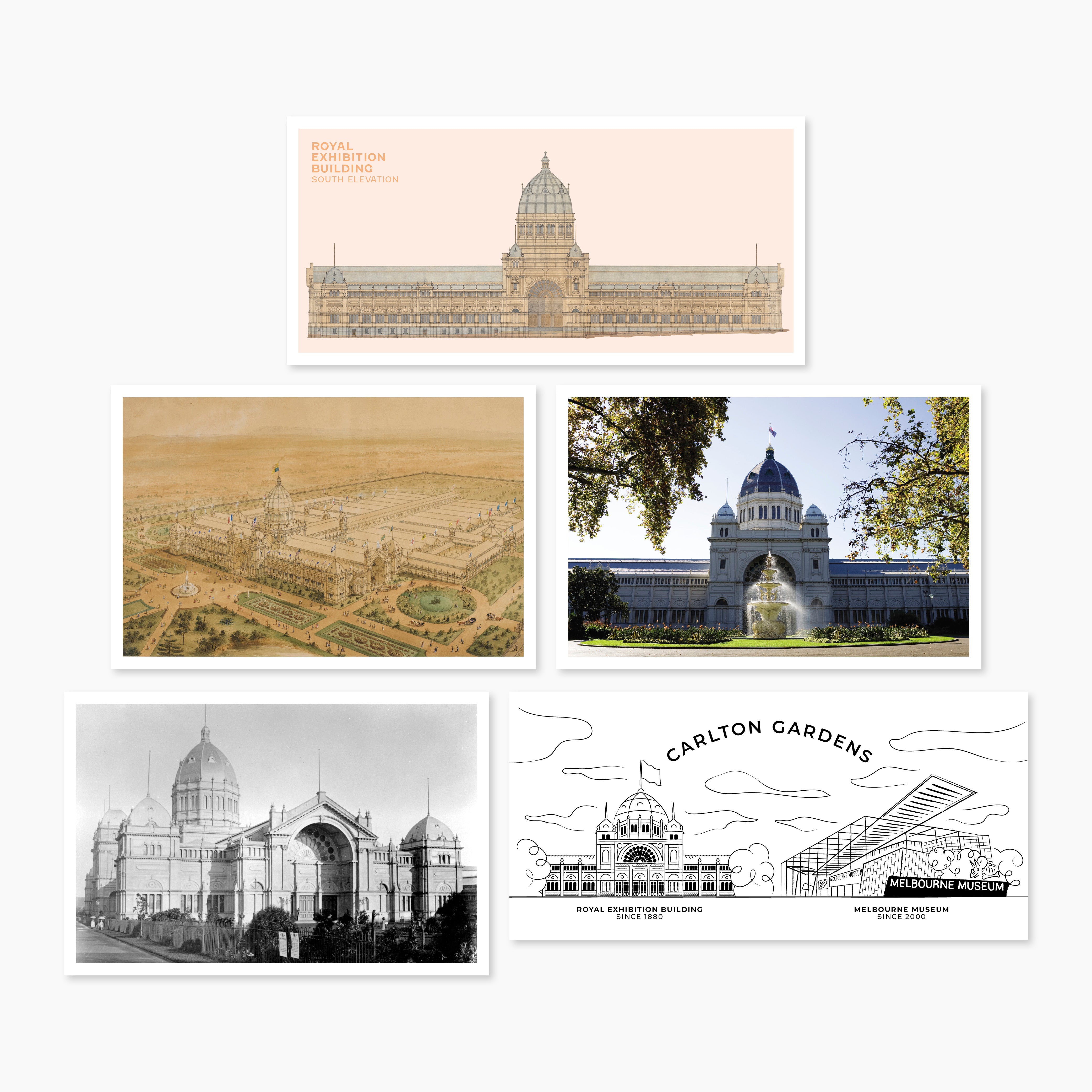 Royal Exhibition Building Postcard Museums Victoria Store