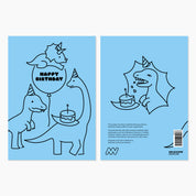 Melbourne Museum Animated Dinosaur Greeting Cards