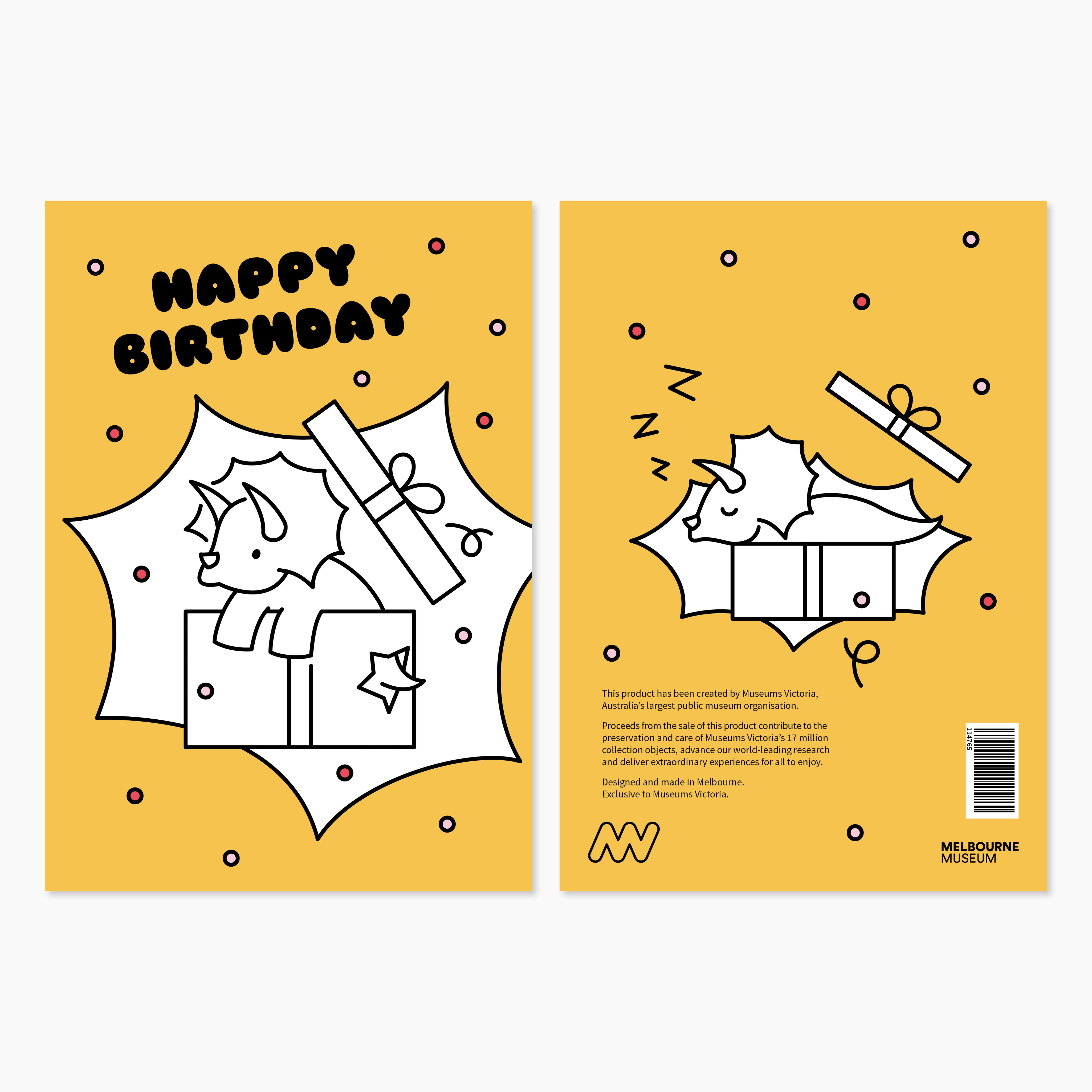 Melbourne Museum Animated Dinosaur Greeting Cards