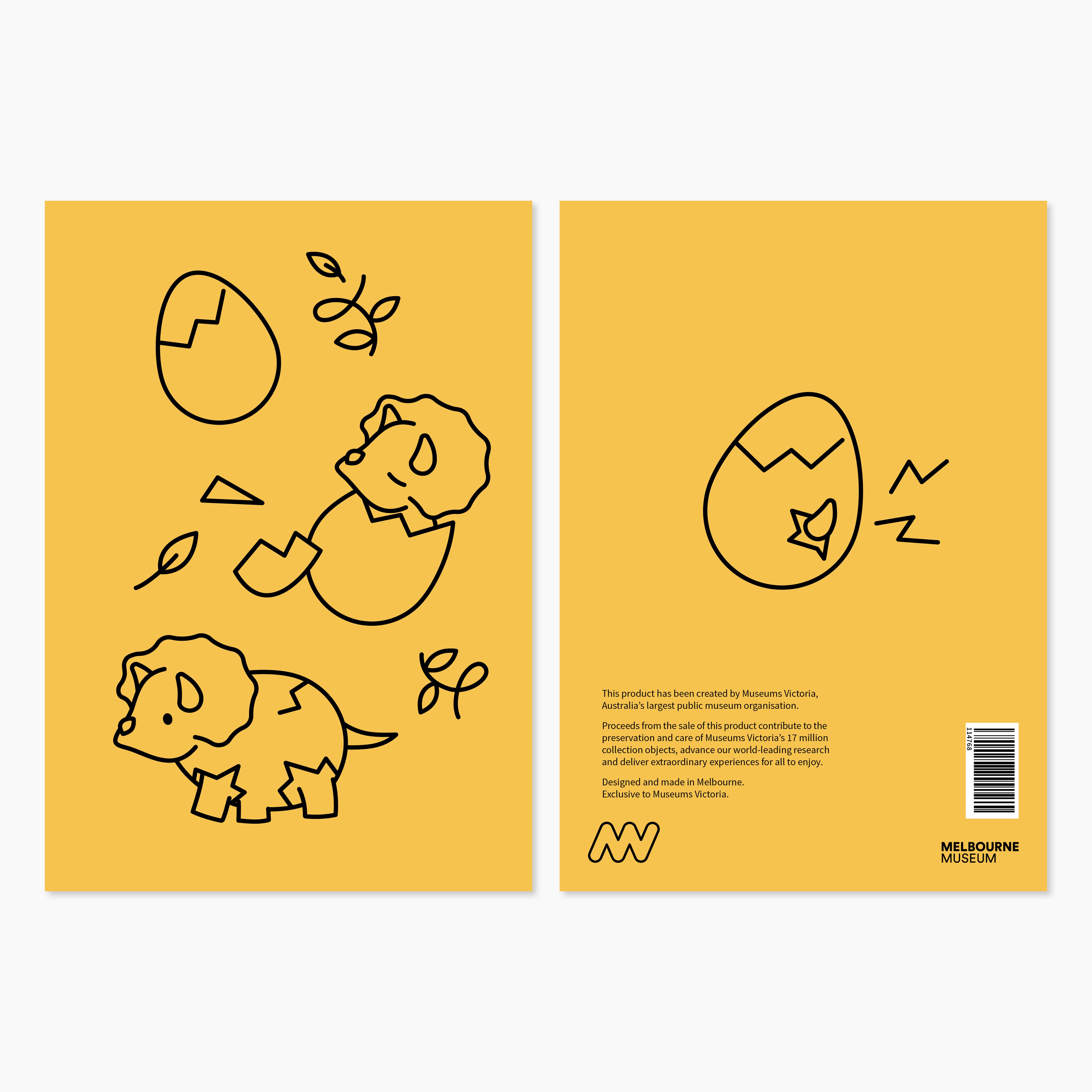 Melbourne Museum Animated Dinosaur Greeting Cards