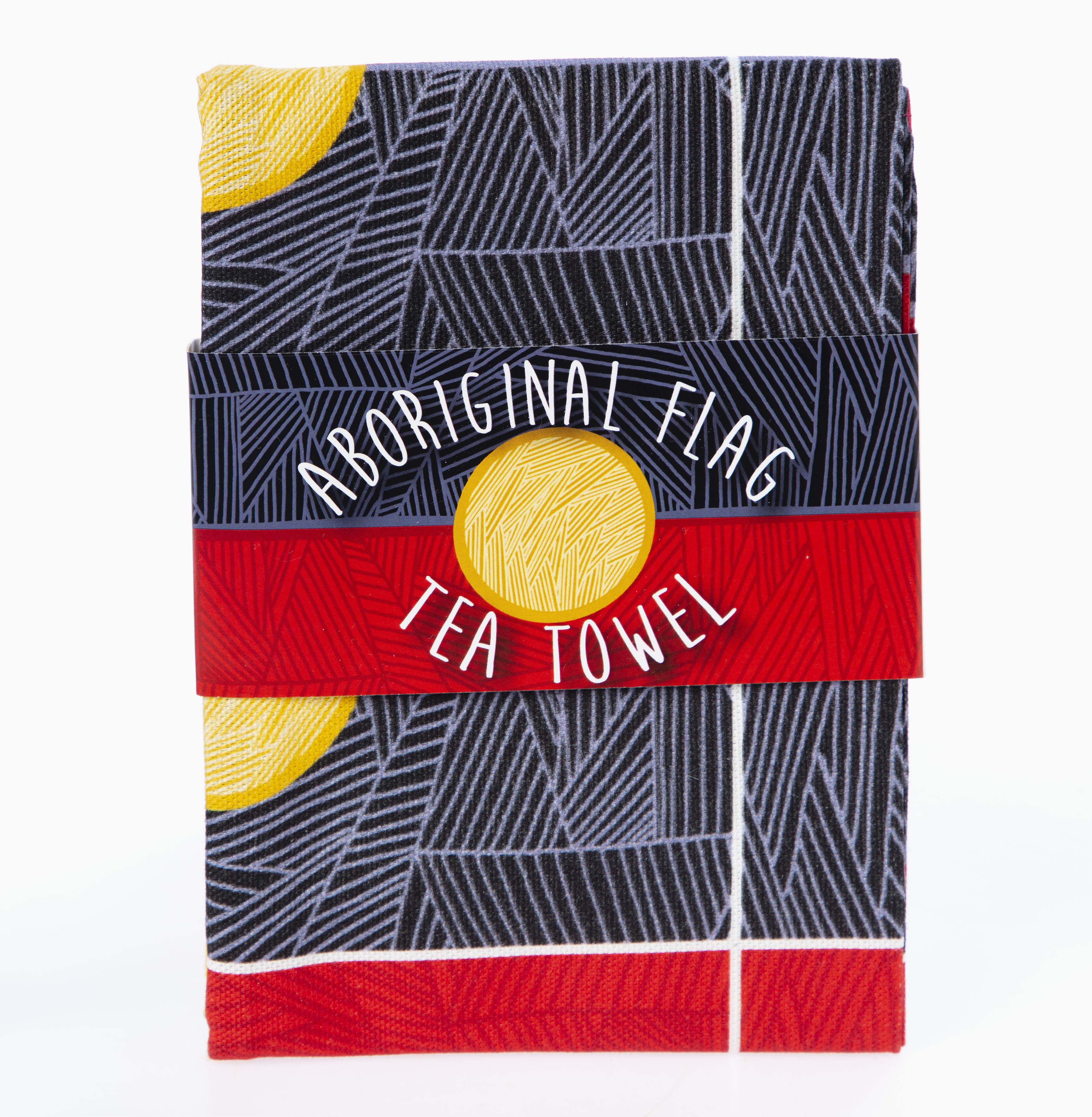 Aboriginal Flag Tea Towel