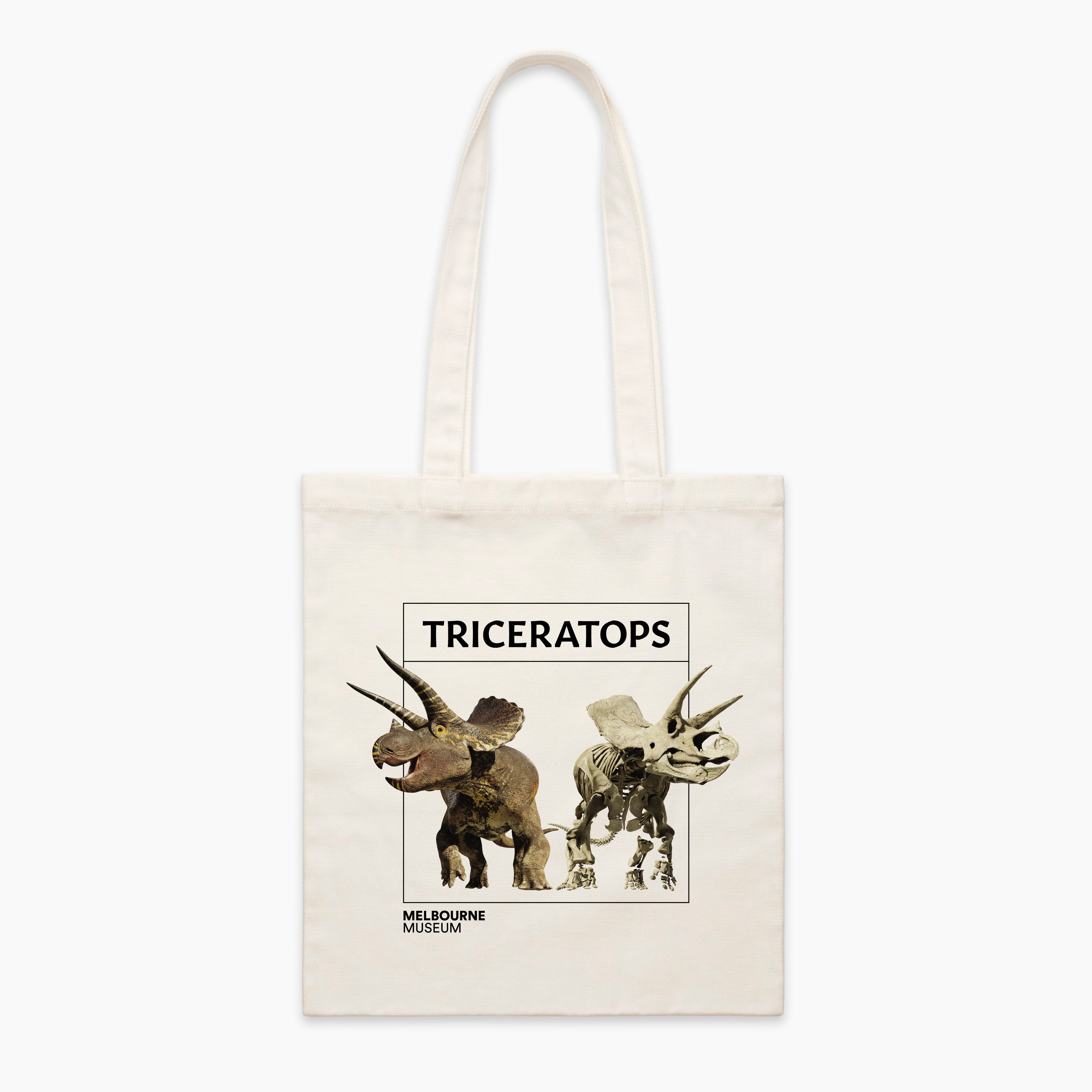 Melbourne Museum Palaeo Triceratops Tote Bag