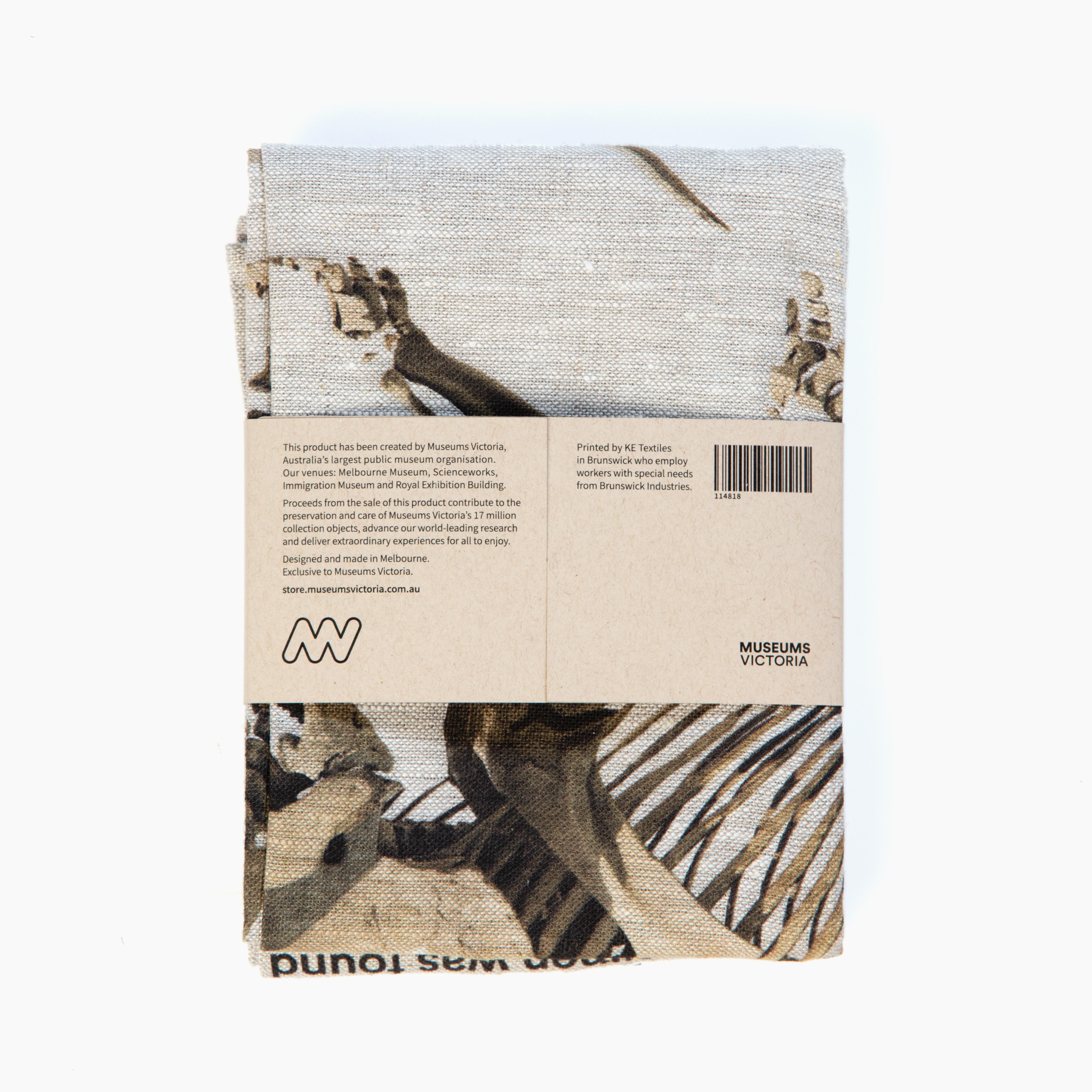 Melbourne Museum Triceratops Tea Towel