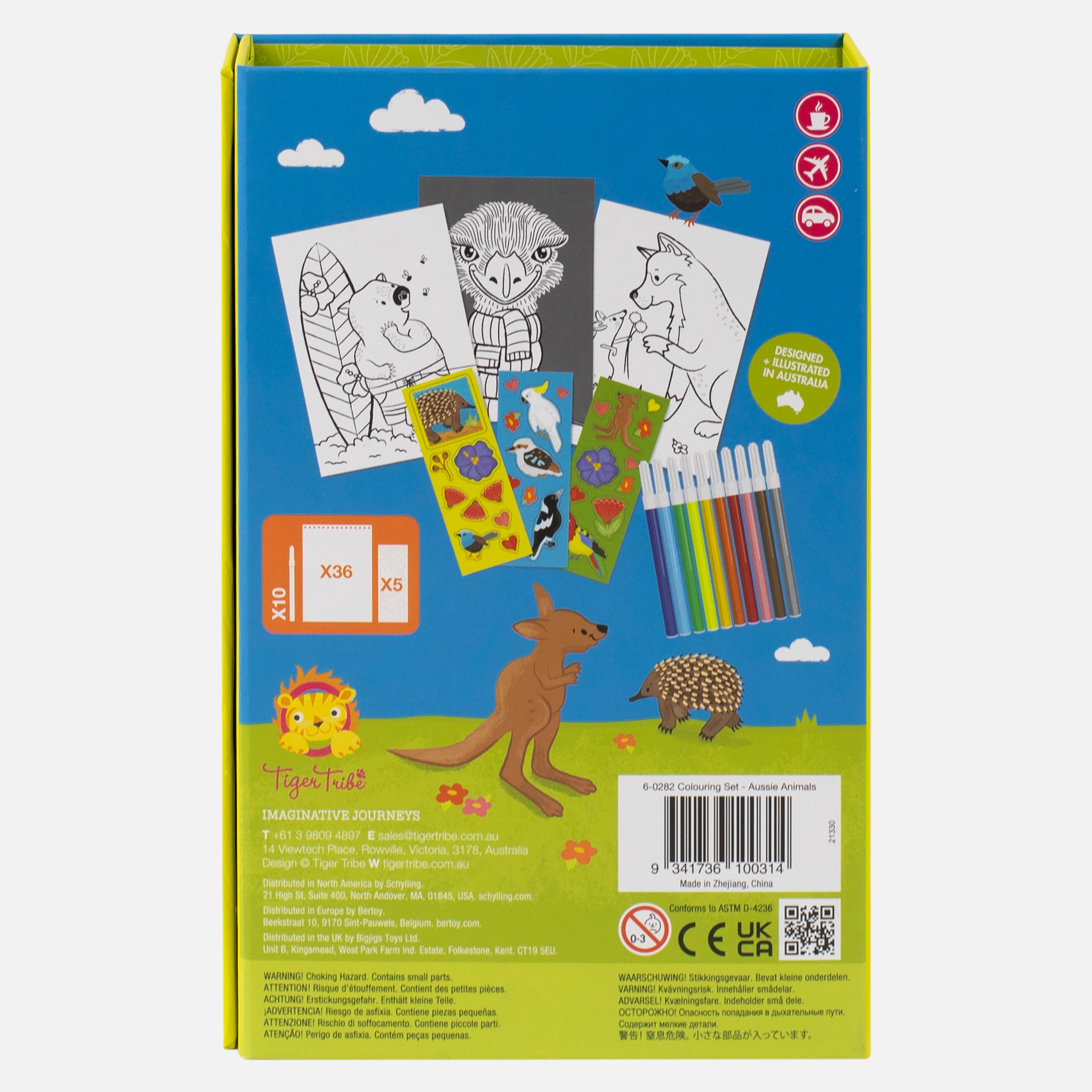 Colouring Set Aussie Animals