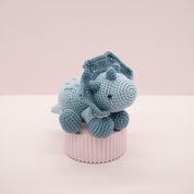 Crochet Your Own Triceratops: Blue Standing
