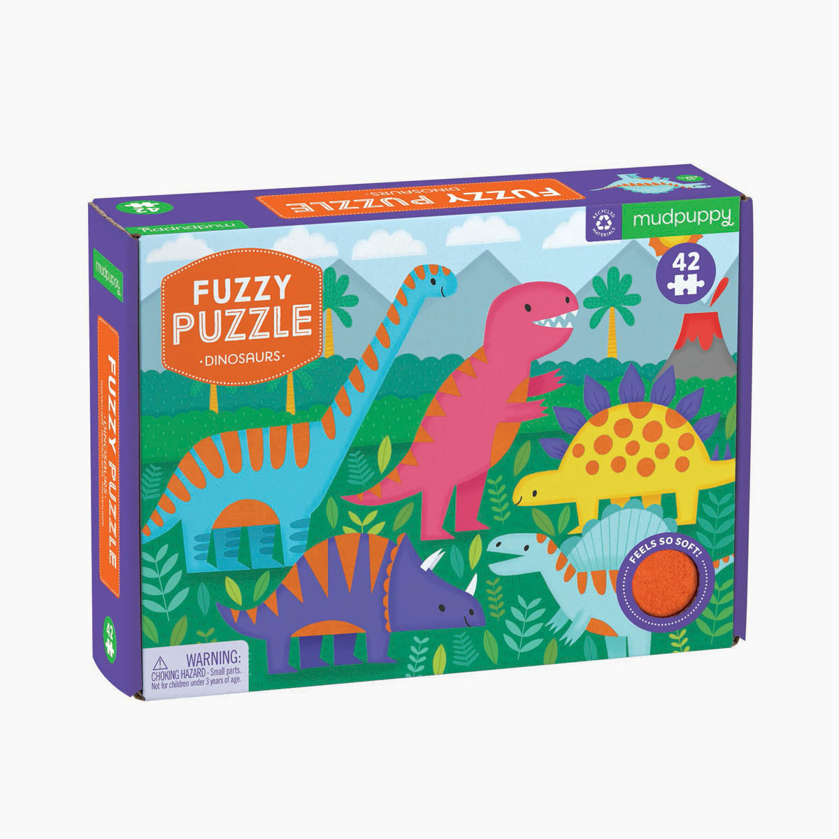 Fuzzy Dinosaur Puzzle (42pc)