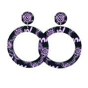 Wiradjuri Yinaa Hoop Earrings