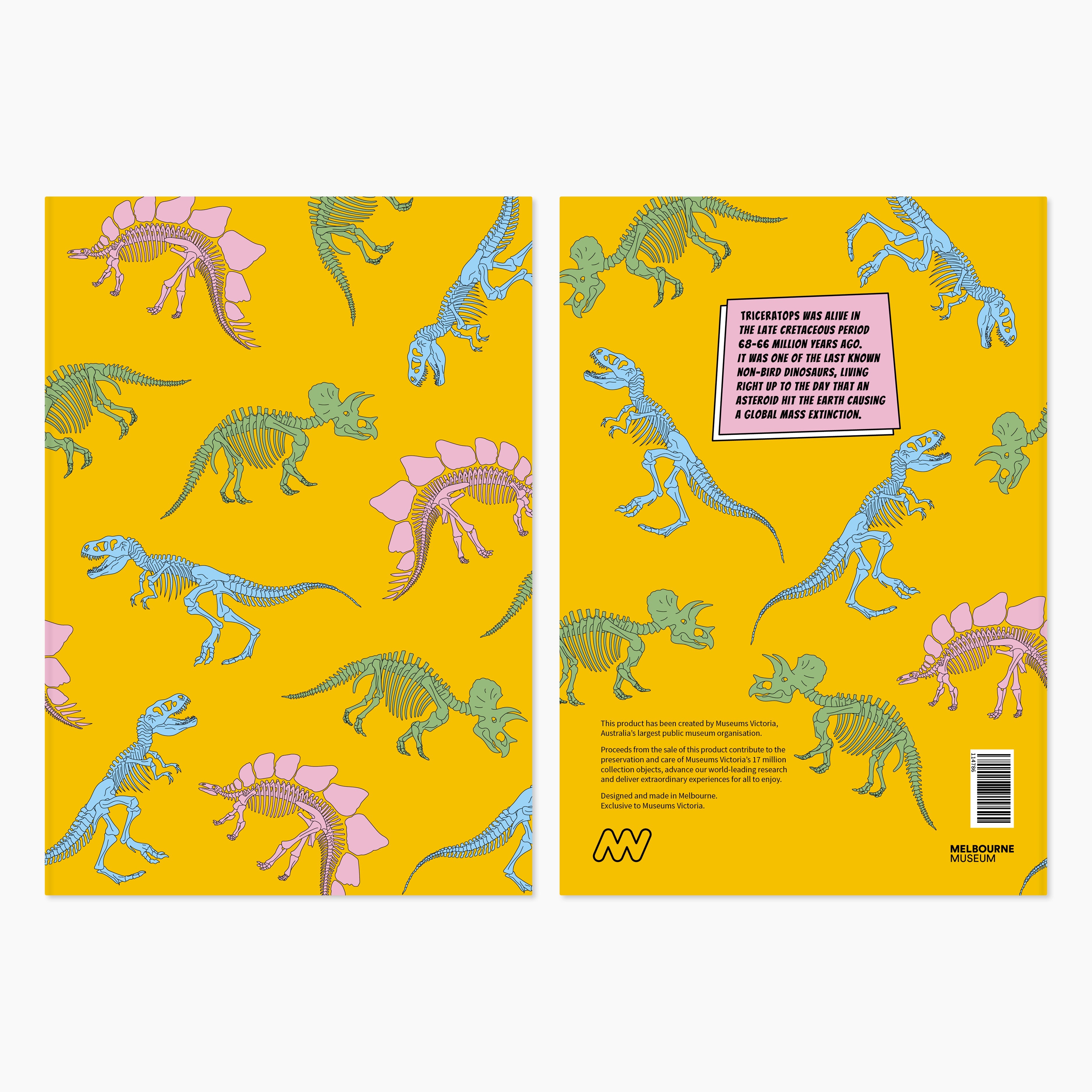 Melbourne Museum Dinosaur Softcover Notebook