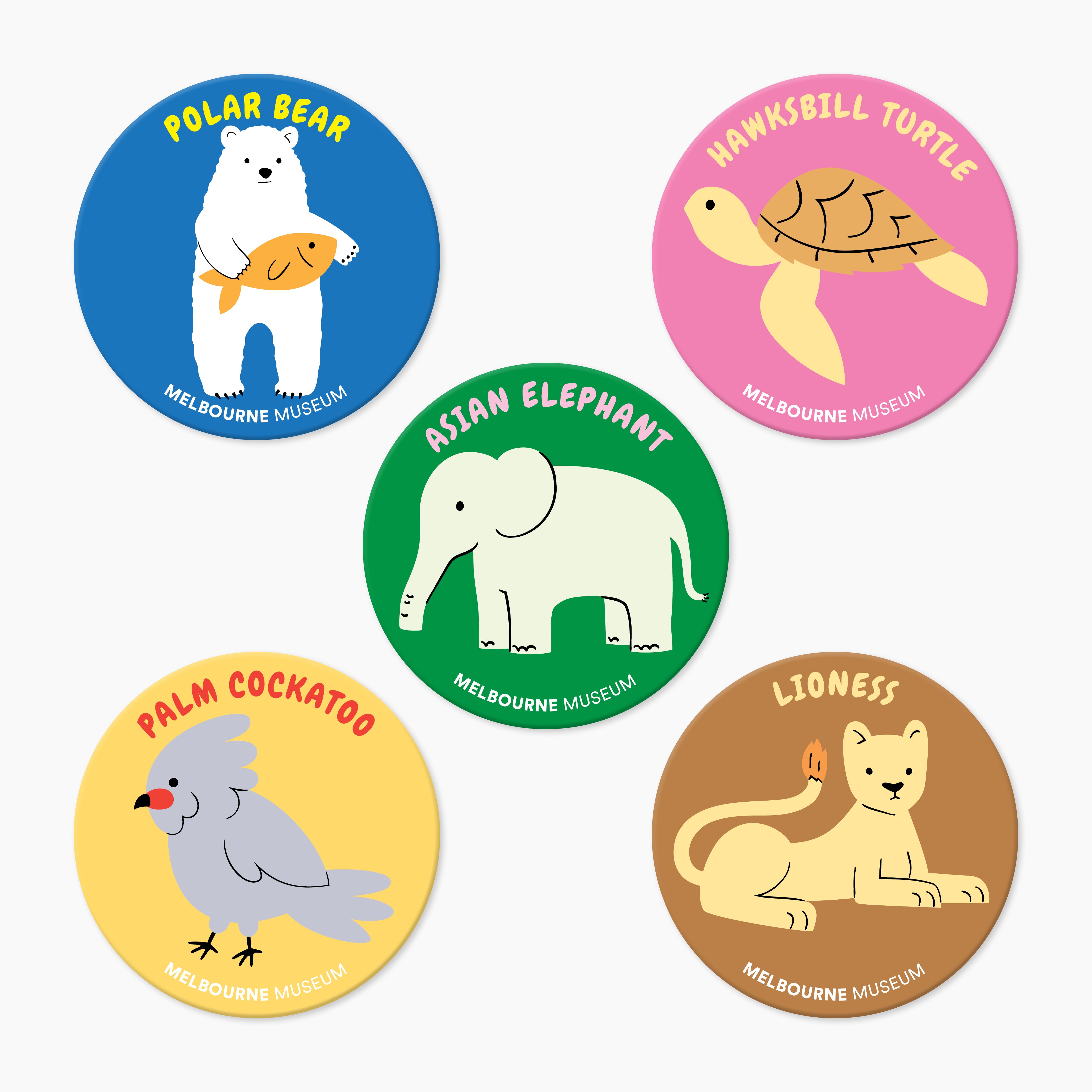 Animal Friends Badges – Museums Victoria Store