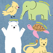 Animal Friends Denim Tote Bag