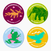 Our Wondrous Planet Exhibition Badges