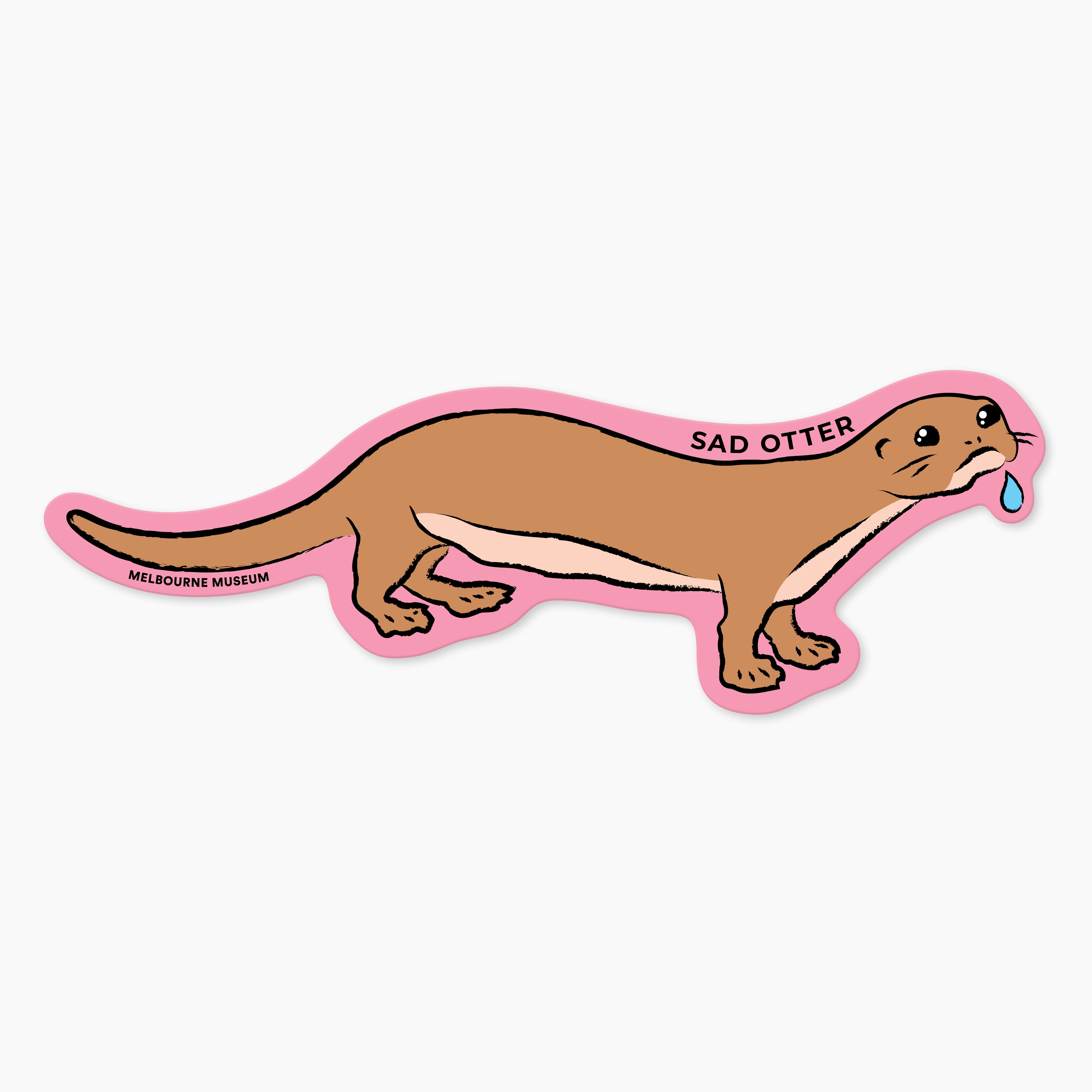 Sad Otter Jumbo Magnet