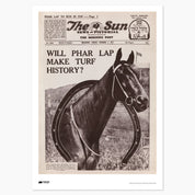 Turf History Phar Lap Print - A2
