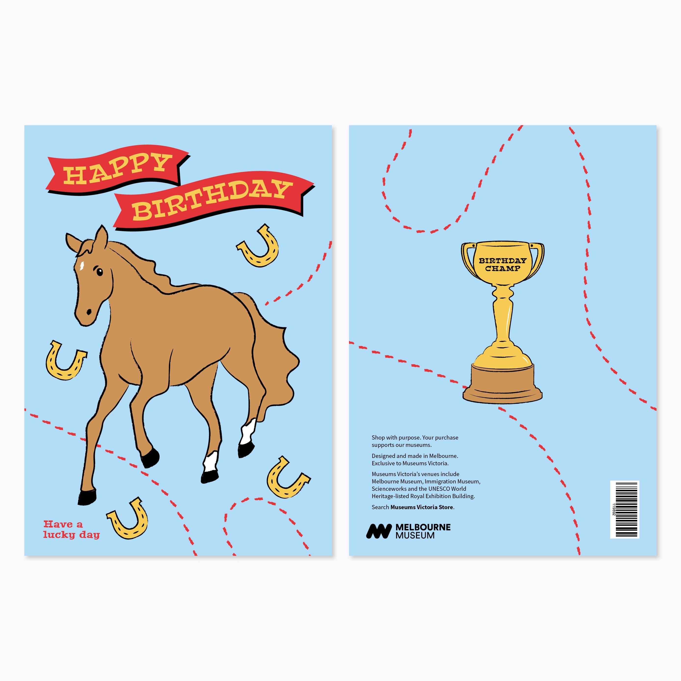 Phar Lap Greeting Card