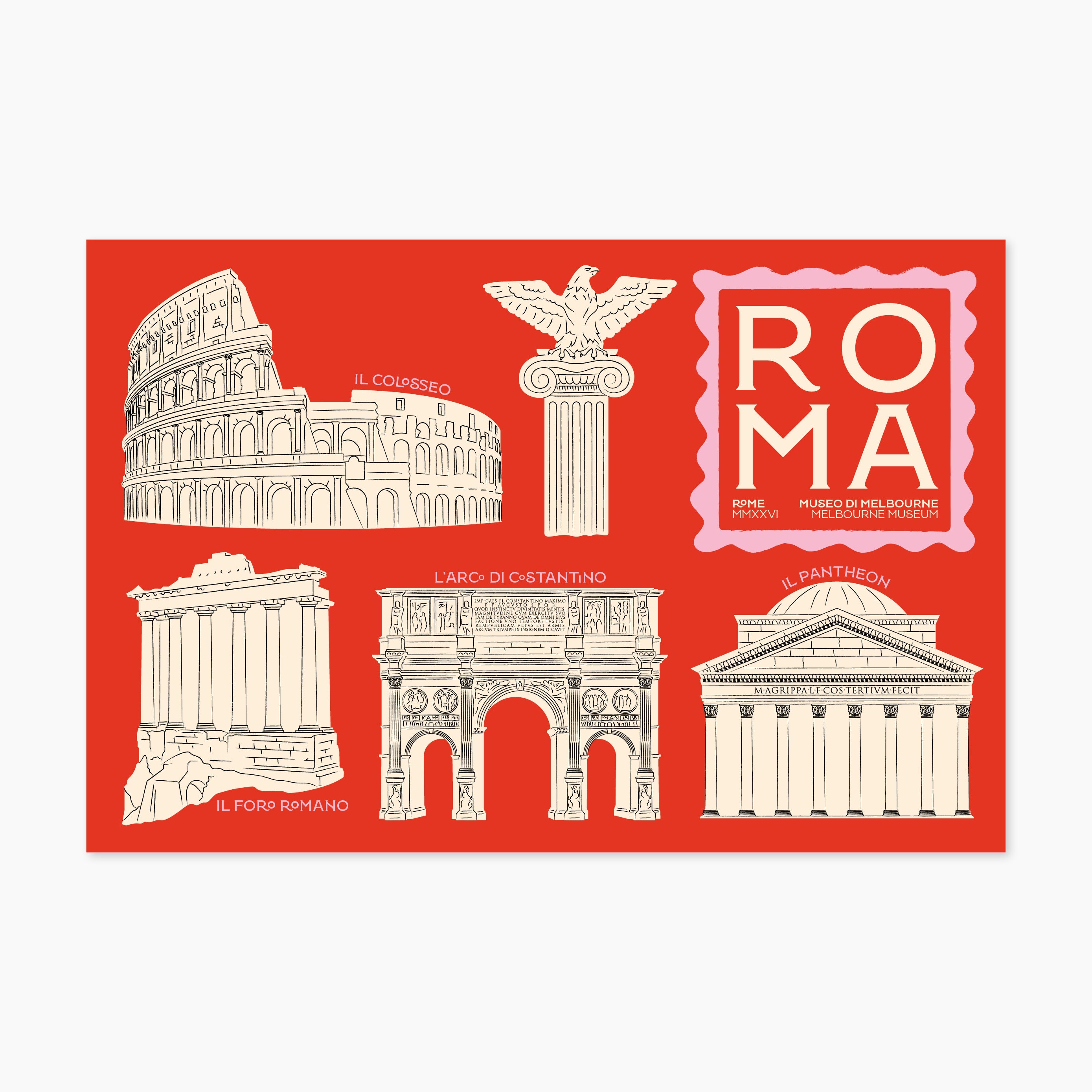Museums Victoria Rome Postcards