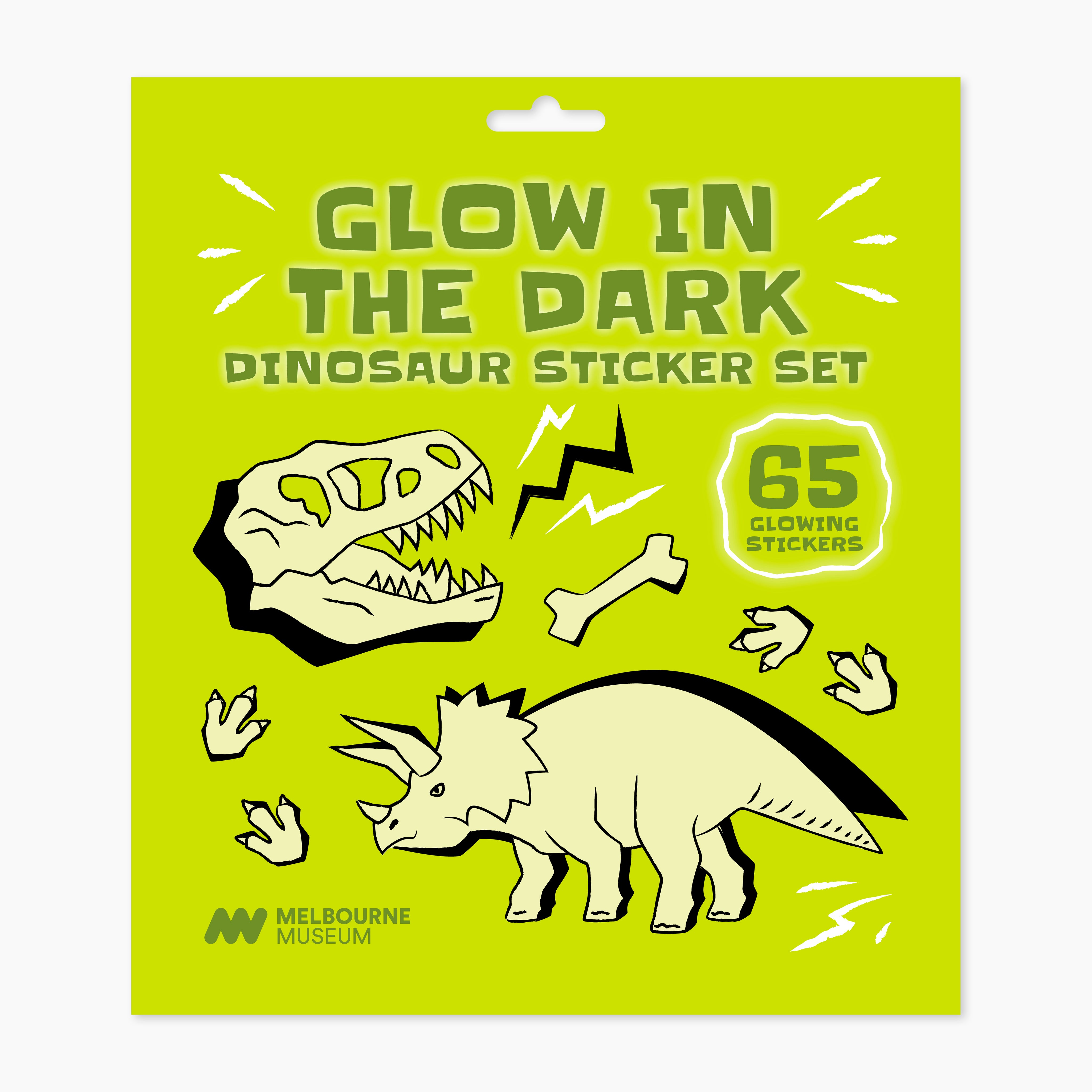 Home of Dinos Glow in the Dark Sticker Set