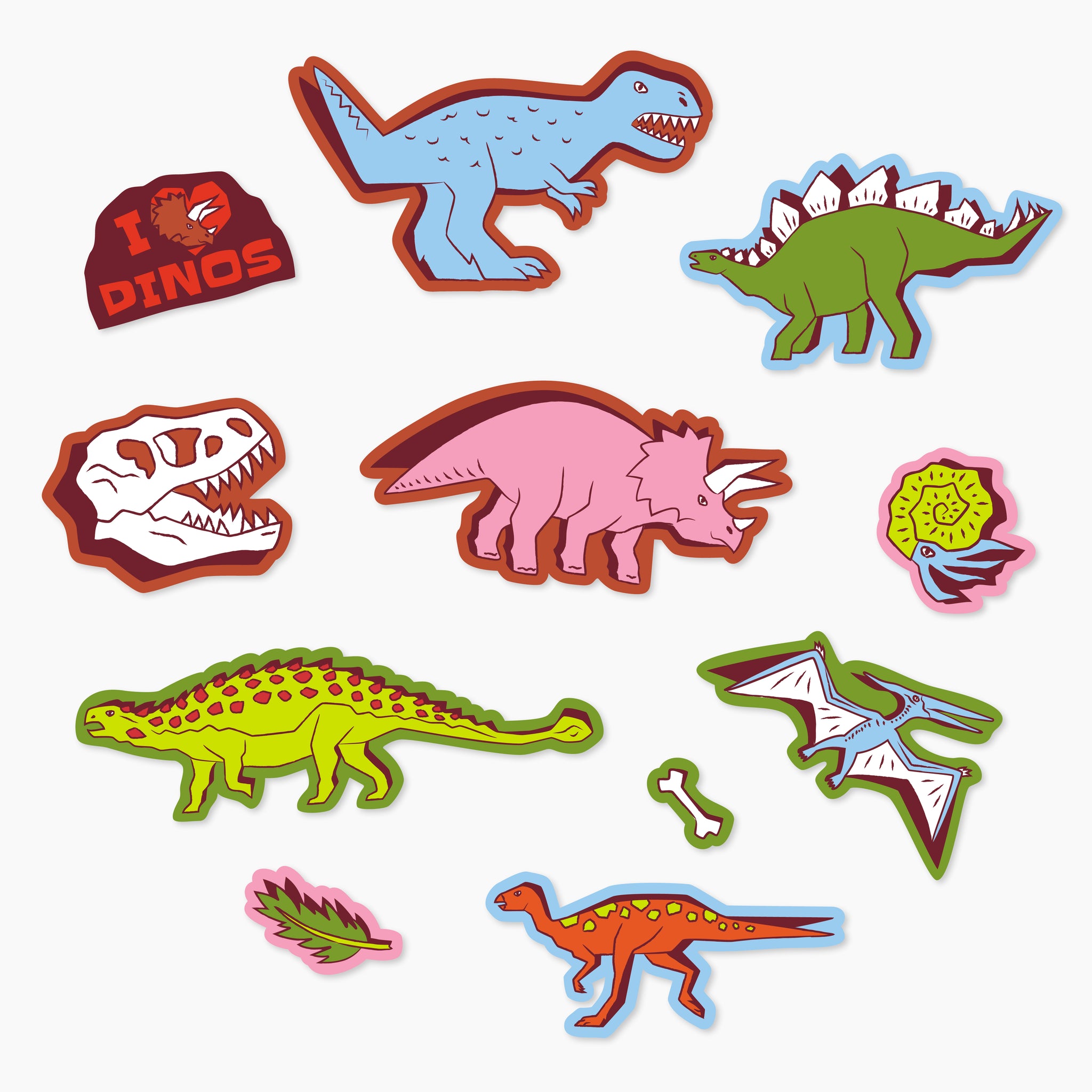 Dinosaur Time Rover Sticker Home of Dinos Sticker Set – Museums Victoria Store