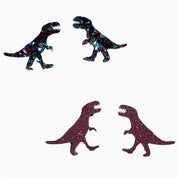 T-Rex Glitter Stud Earrings