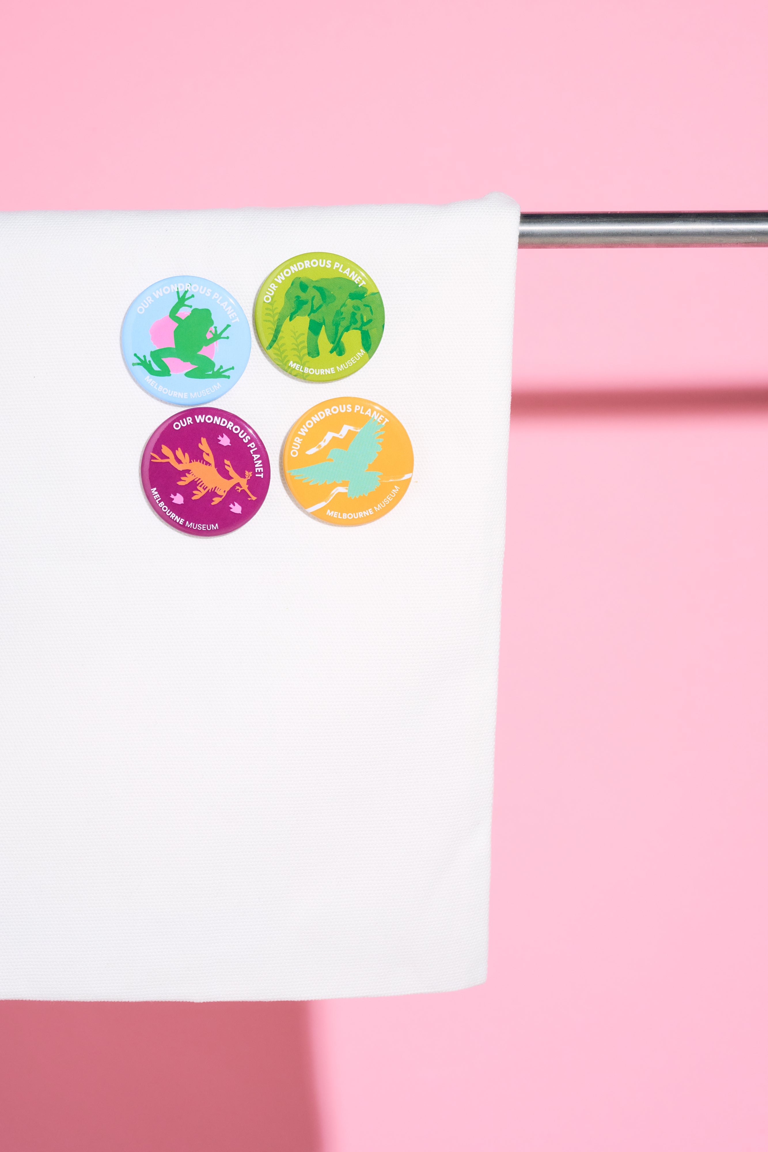 Our Wondrous Planet Exhibition Badges