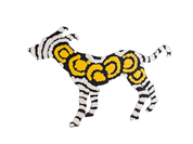 Small Painted Metal Dogs
