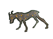Small Painted Metal Dogs