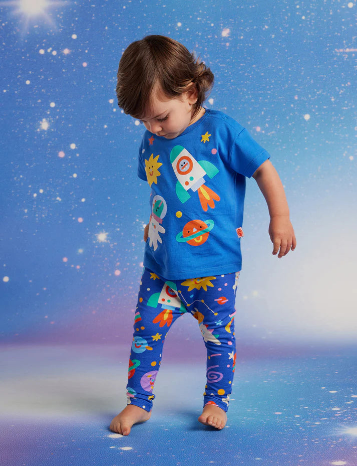 Dinos in Space Baby Leggings