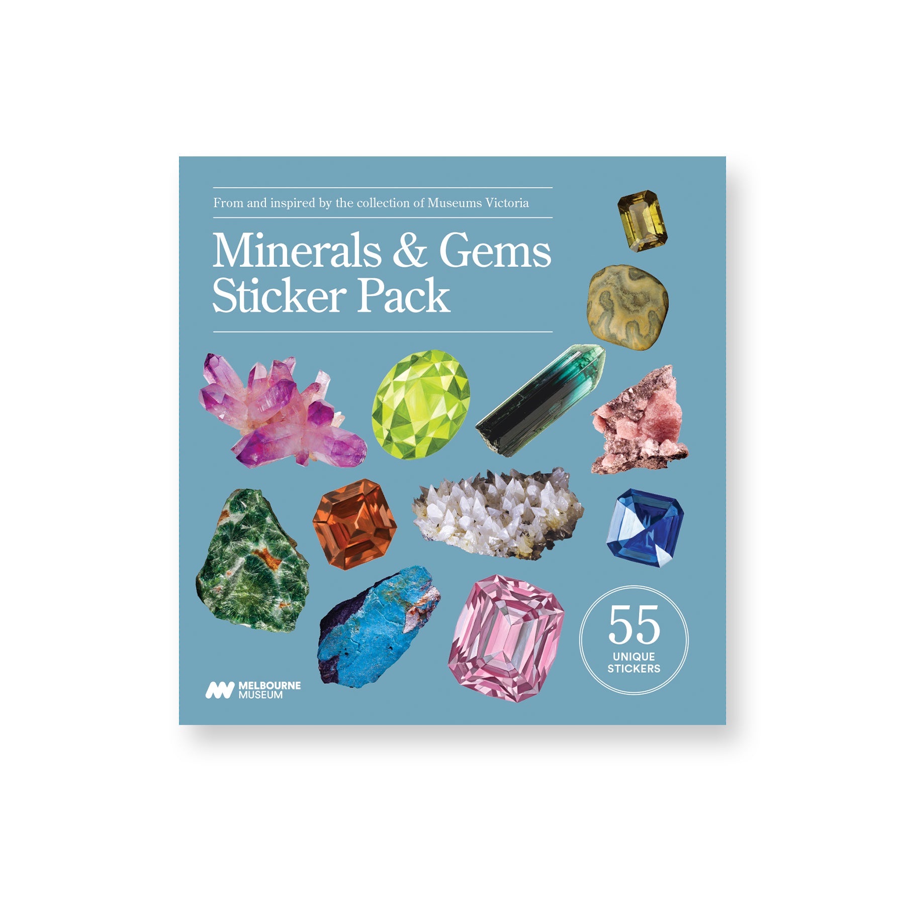 Minerals & Gems Sticker Set