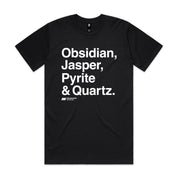 Obsidian, Jasper, Pyrite & Quartz Tee