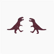 T-Rex Glitter Stud Earrings